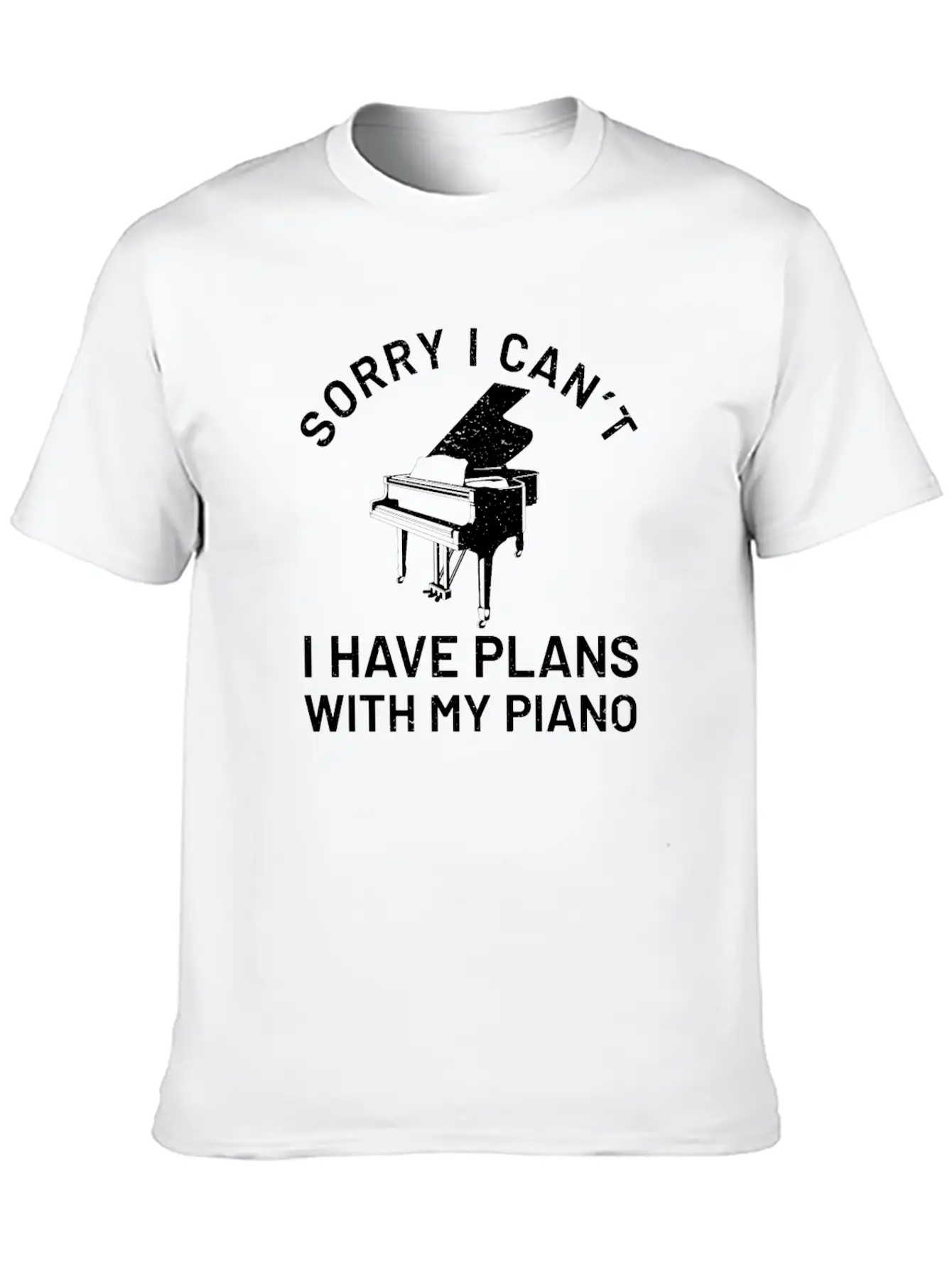 Piano Piano Pianist Keyboard Classic Basic Graphic T-Shirt ¨C Daily Comfort In Soft Cotton