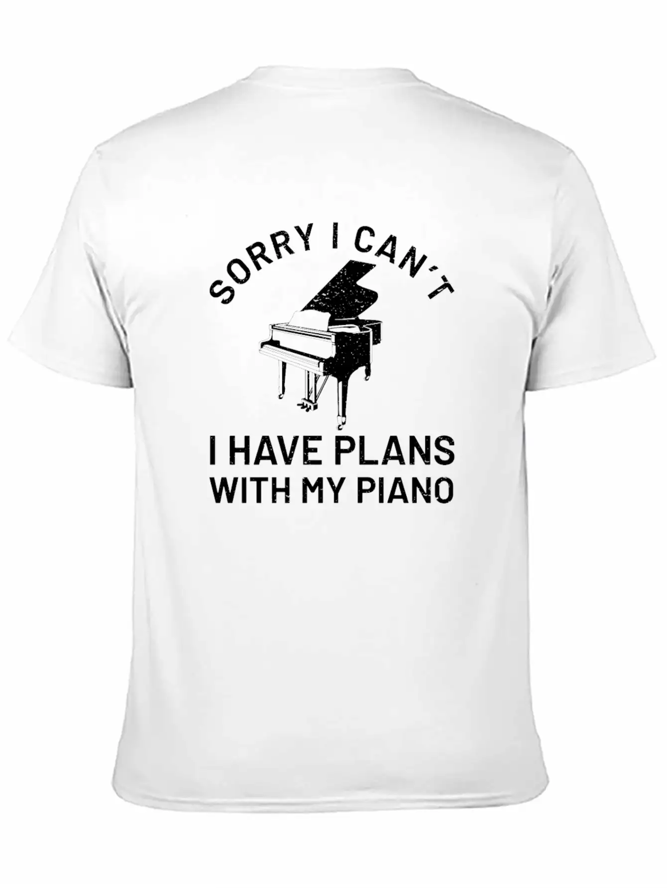 Piano Piano Pianist Keyboard Classic Basic Graphic T-Shirt ¨C Daily Comfort In Soft Cotton