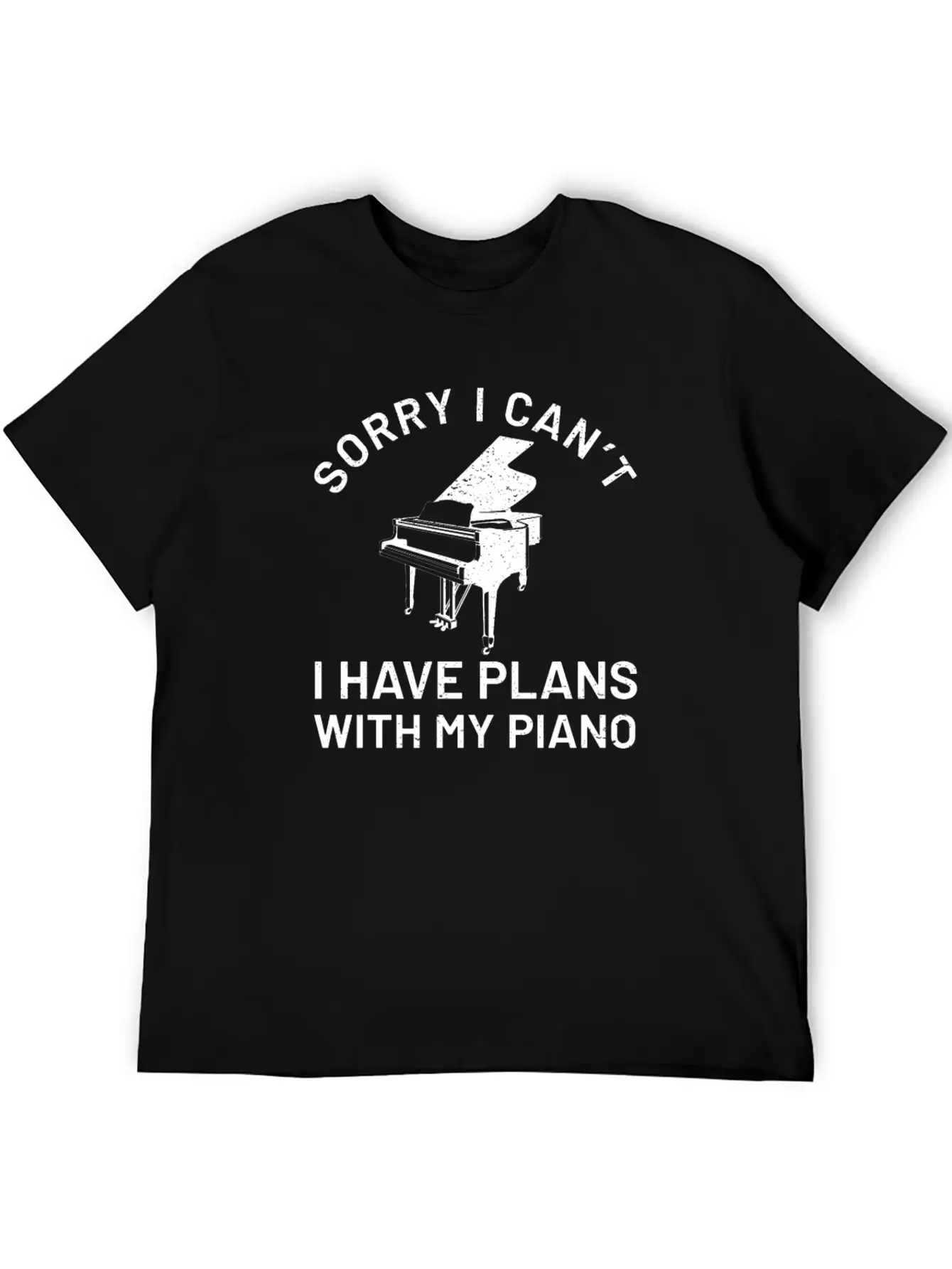 Piano Piano Pianist Keyboard Classic Basic Graphic T-Shirt ¨C Daily Comfort In Soft Cotton