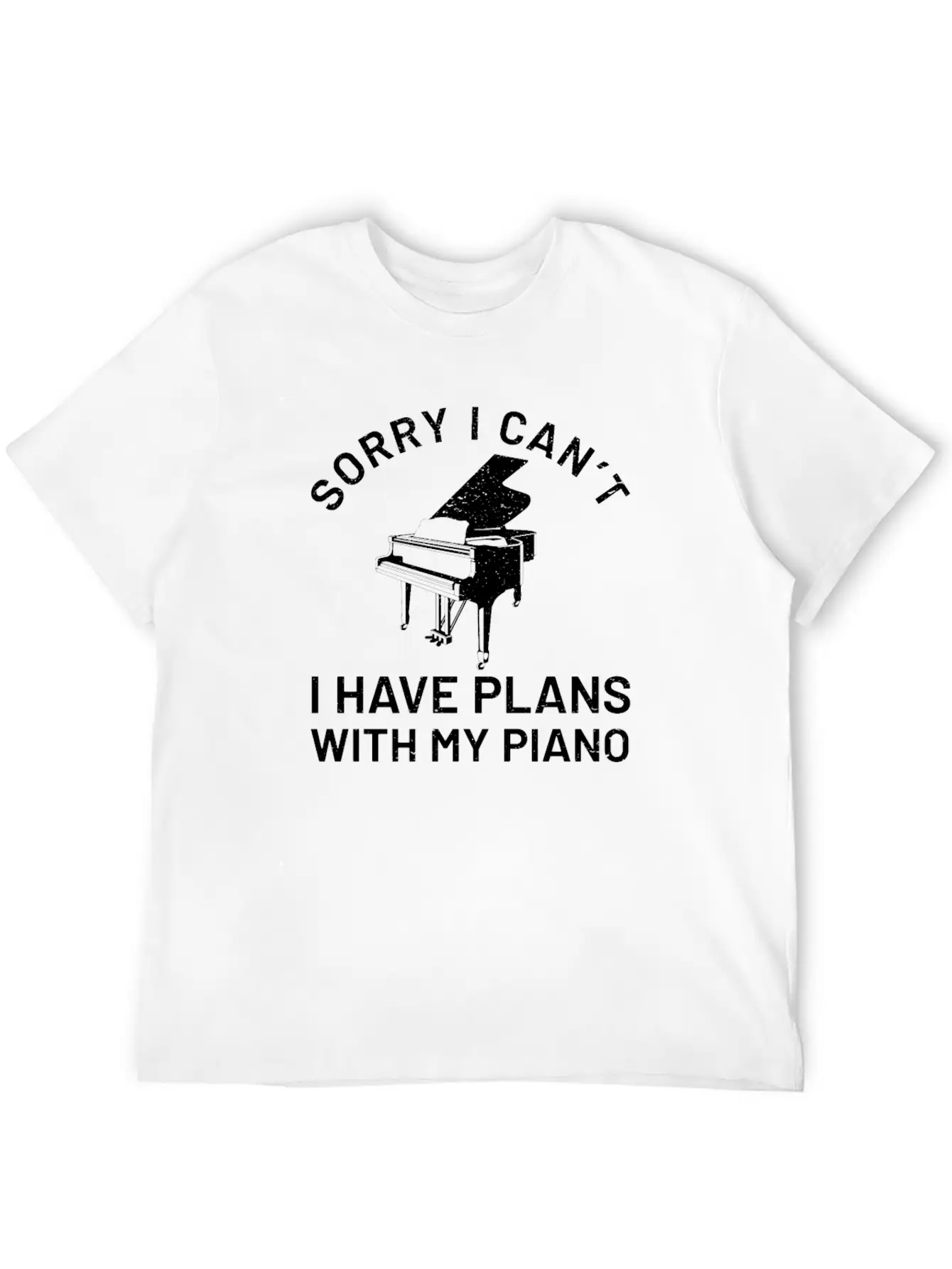 Piano Piano Pianist Keyboard Classic Basic Graphic T-Shirt ¨C Daily Comfort In Soft Cotton
