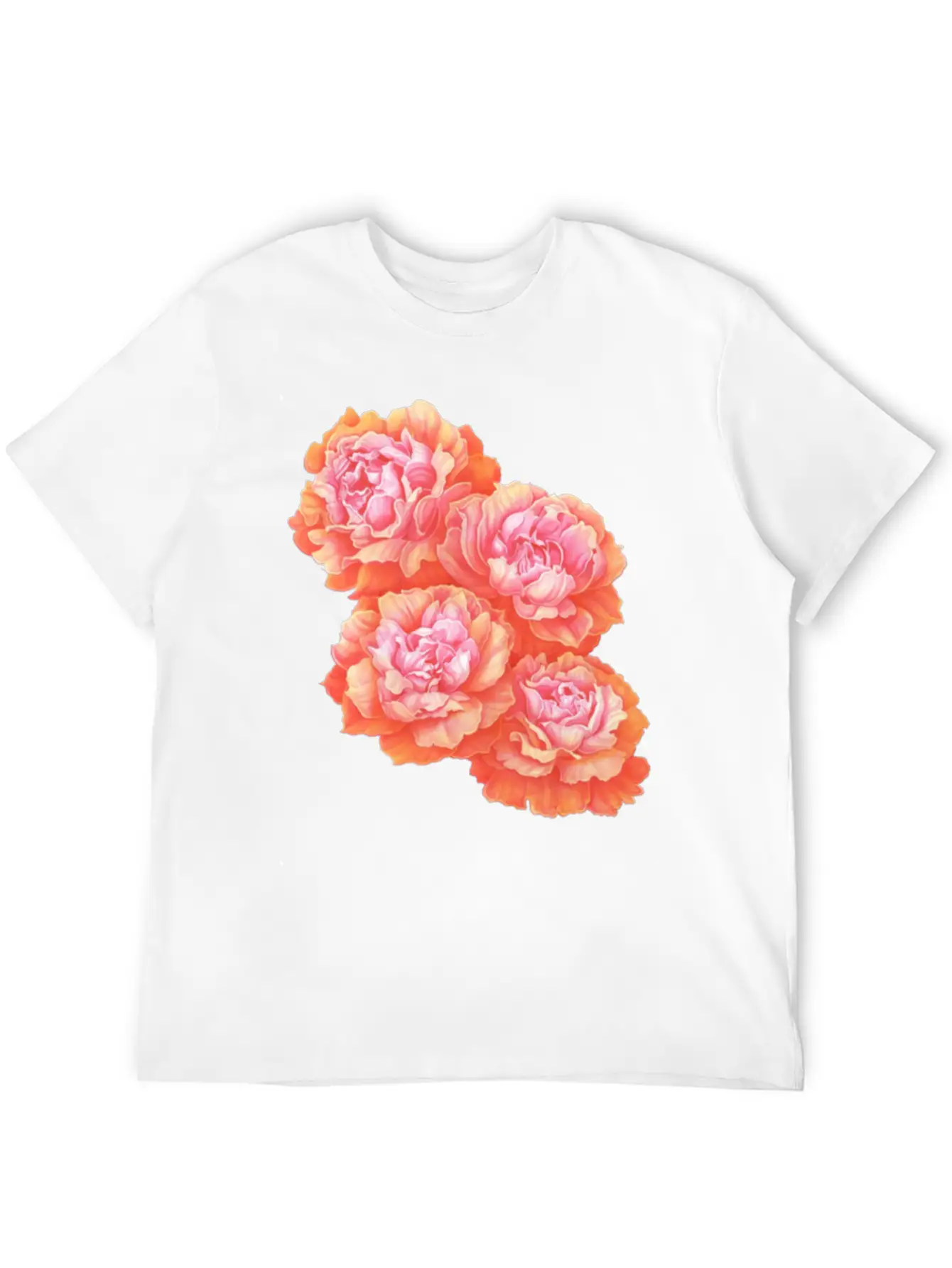 Pink Rose Love Basic Graphic T-Shirt ¨C Daily Comfort In Soft Cotton