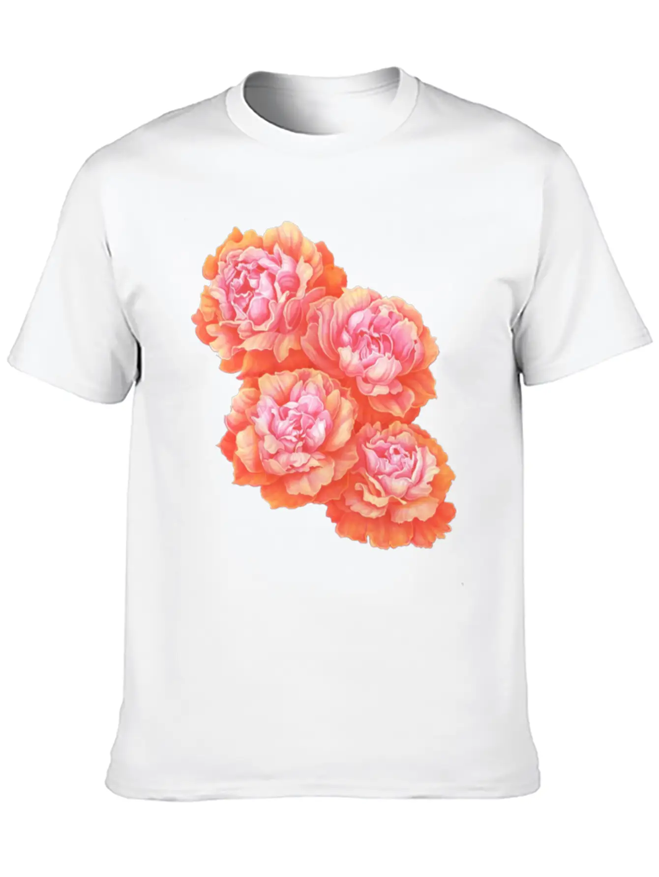 Pink Rose Love Basic Graphic T-Shirt ¨C Daily Comfort In Soft Cotton