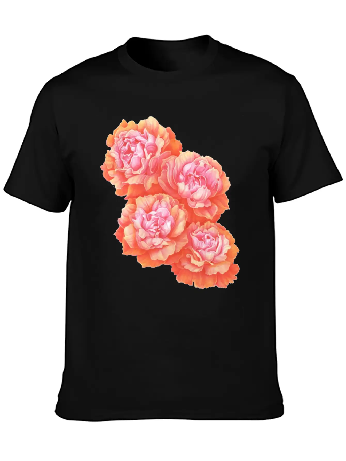 Pink Rose Love Basic Graphic T-Shirt ¨C Daily Comfort In Soft Cotton