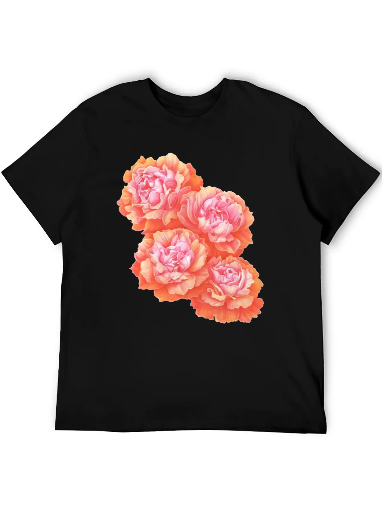 Pink Rose Love Basic Graphic T-Shirt ¨C Daily Comfort In Soft Cotton