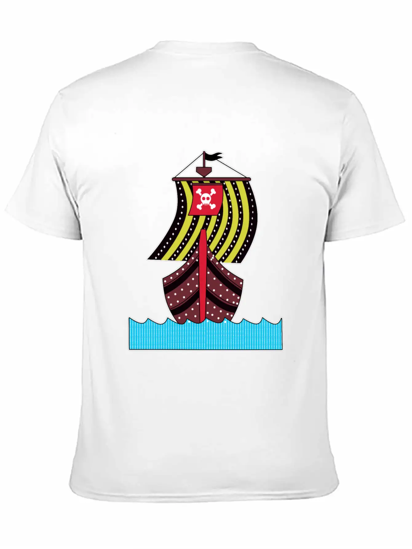 Pirate Ship Ocean Sailing Adventure Gift Idea Basic Graphic T-Shirt ¨C Daily Comfort In Soft Cotton