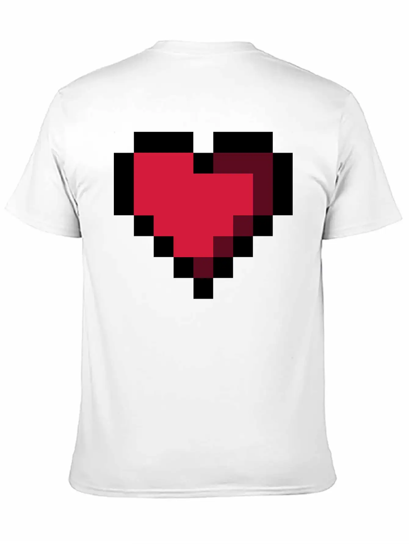 Pixel Heart Essential Cotton Tee For Daily Outfits ¨C Unisex Style