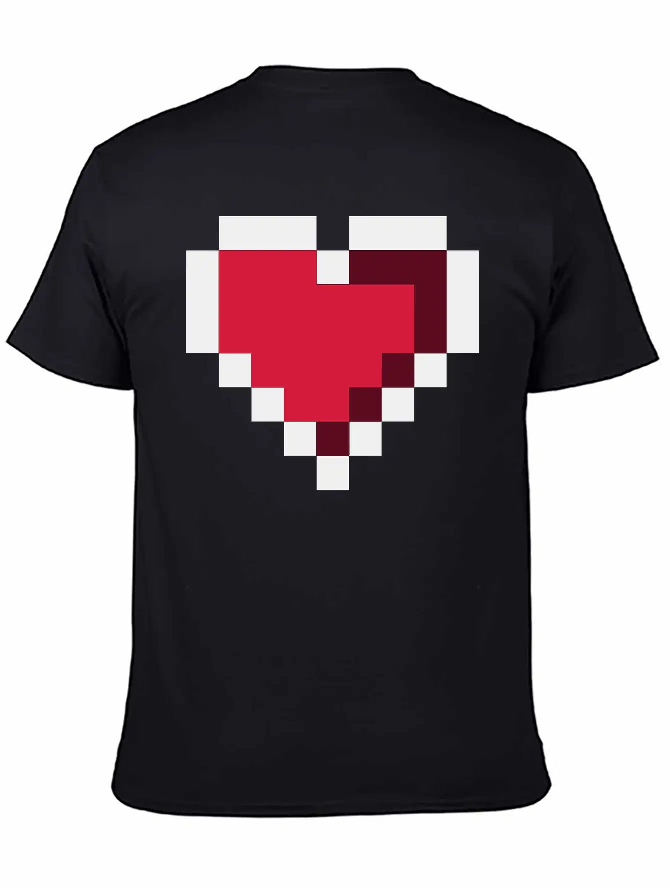 Pixel Heart Essential Cotton Tee For Daily Outfits ¨C Unisex Style