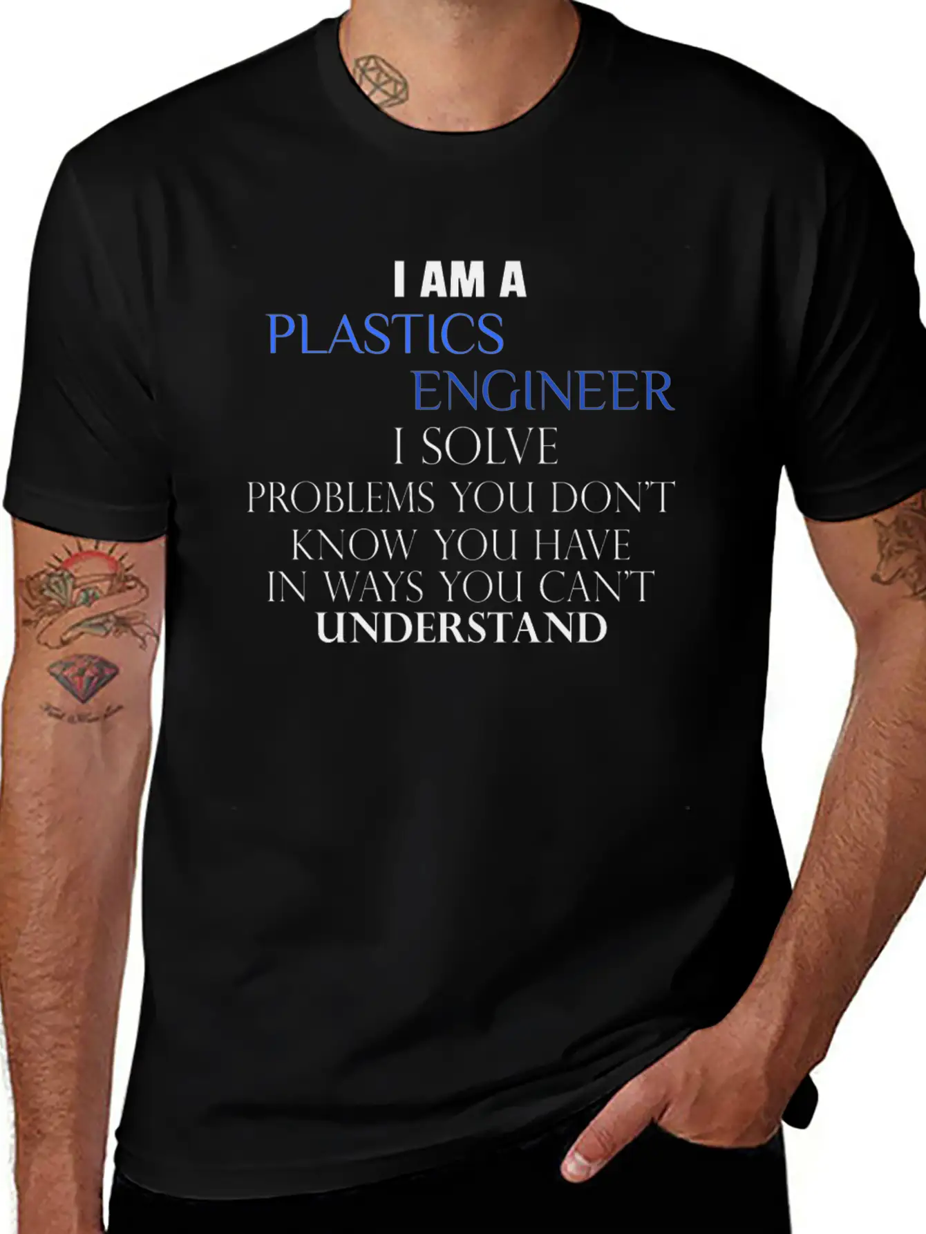 Plastics Engineer - I Am A Plastics Engineer I Sol Essential Cotton Tee For Daily Outfits ¨C Unisex Style