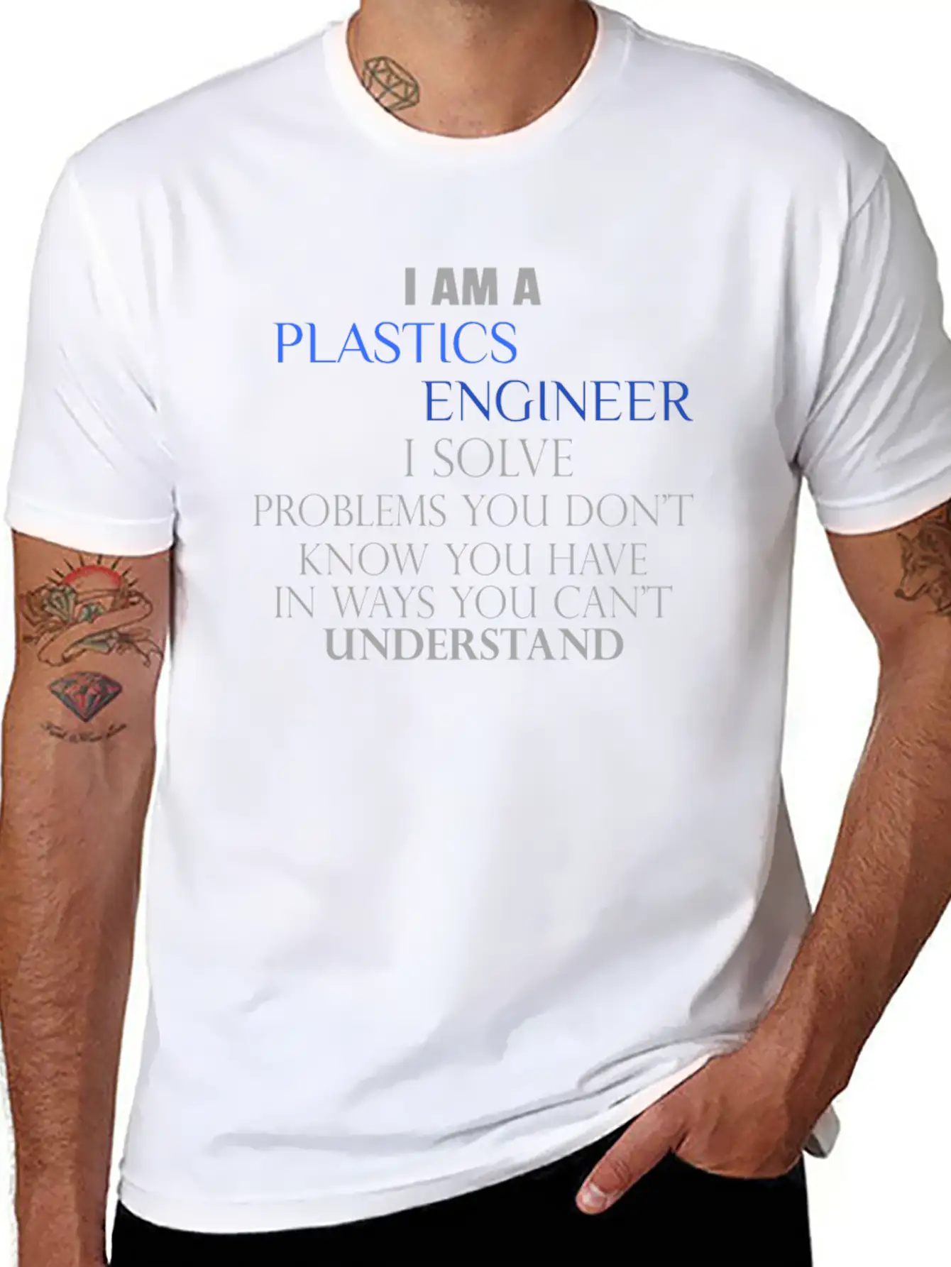 Plastics Engineer - I Am A Plastics Engineer I Sol Essential Cotton Tee For Daily Outfits ¨C Unisex Style