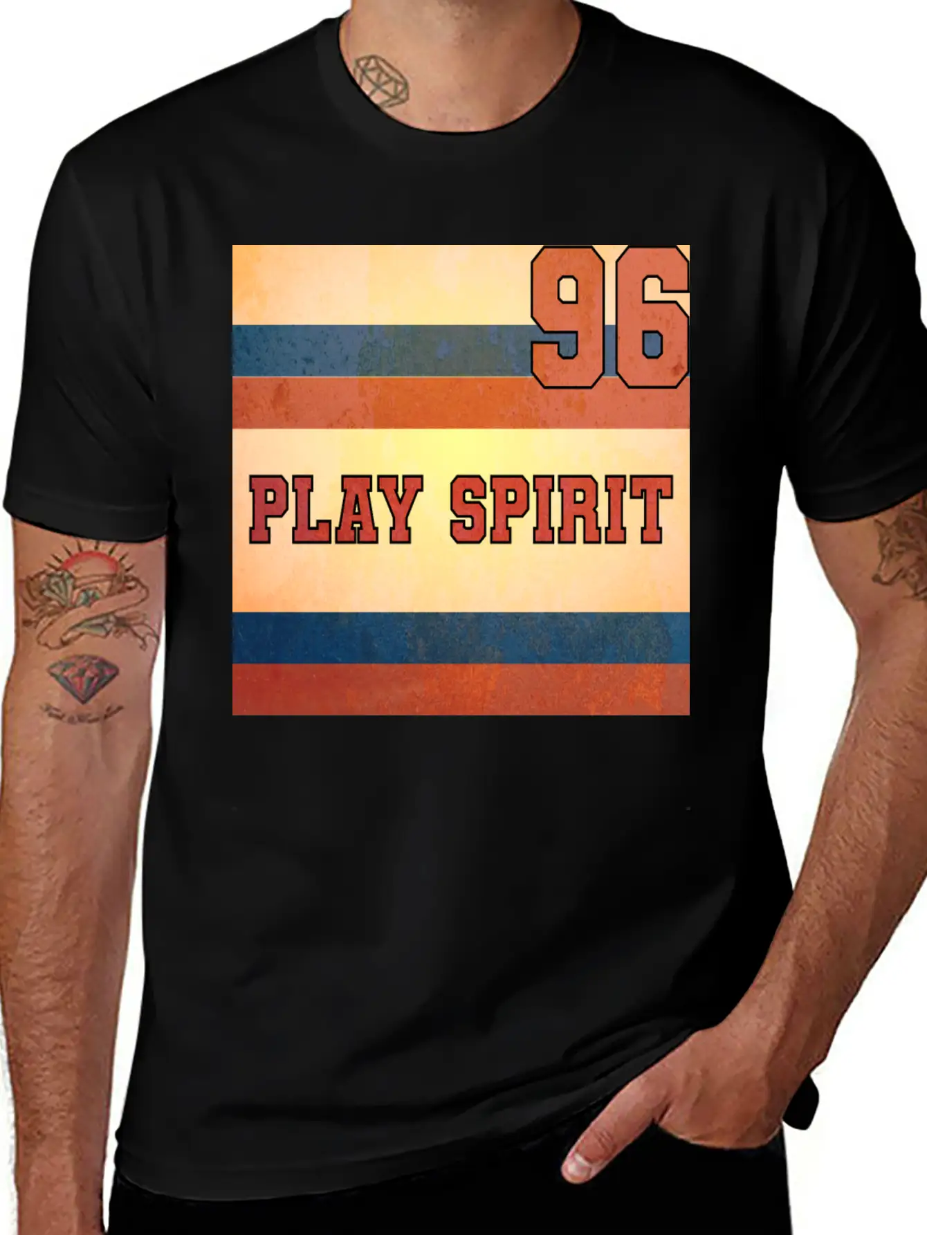 PLAY SPIRIT NUMBER 96 Soft Cotton Short Sleeve Tee ¨C Unisex Wardrobe Staple