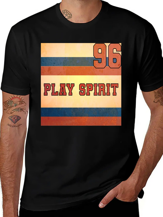 PLAY SPIRIT NUMBER 96 Soft Cotton Short Sleeve Tee ¨C Unisex Wardrobe Staple