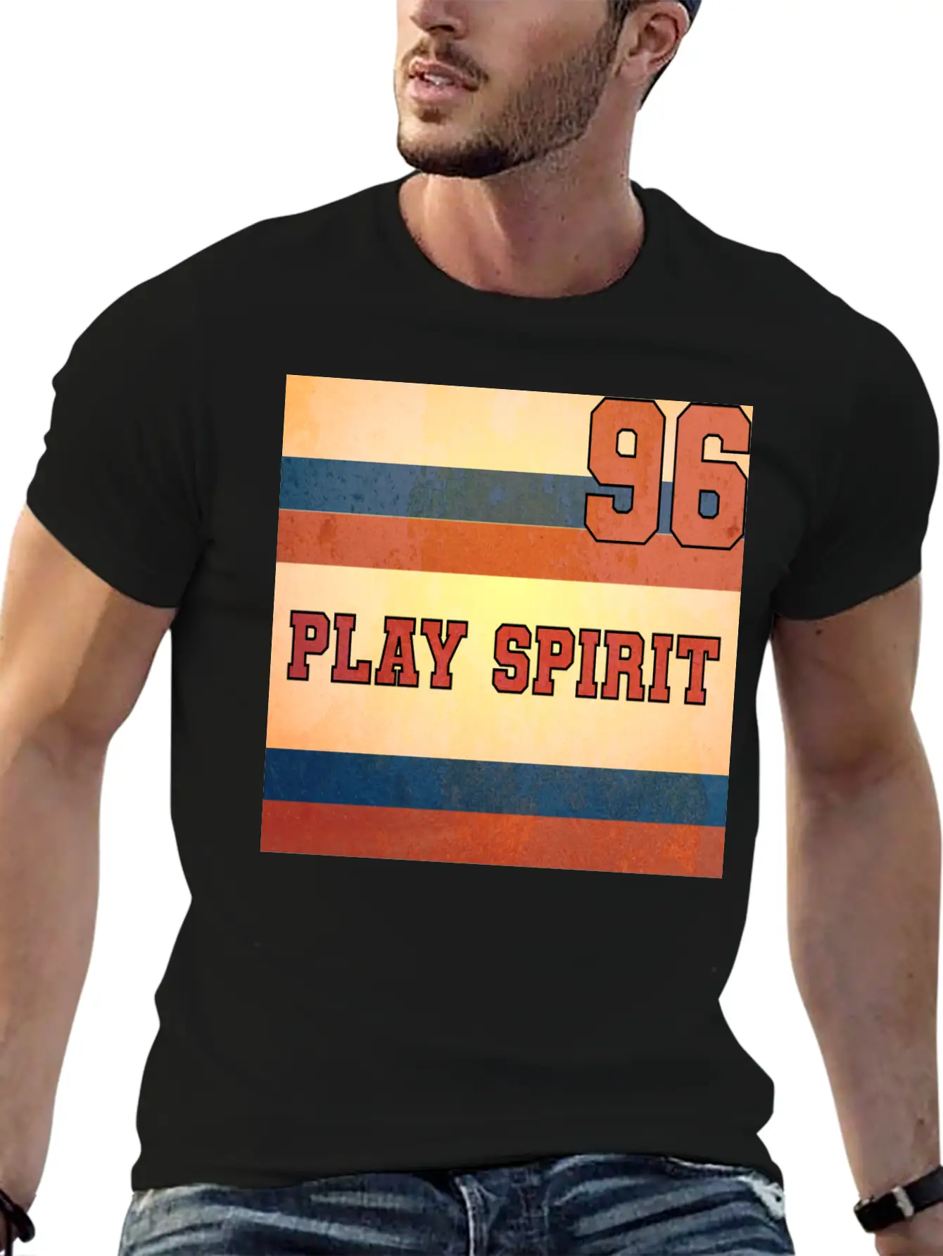 PLAY SPIRIT NUMBER 96 Soft Cotton Short Sleeve Tee ¨C Unisex Wardrobe Staple