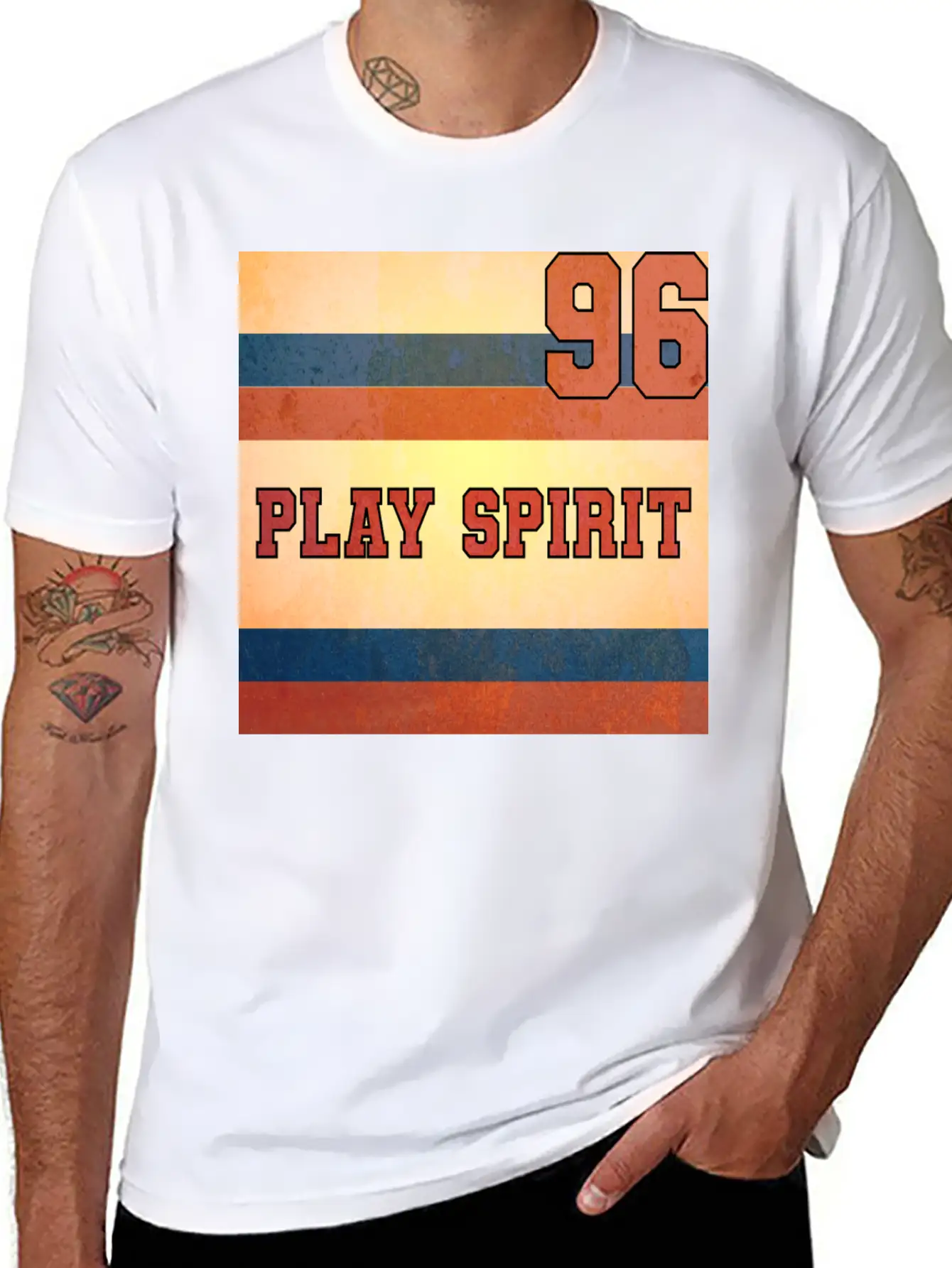 PLAY SPIRIT NUMBER 96 Soft Cotton Short Sleeve Tee ¨C Unisex Wardrobe Staple