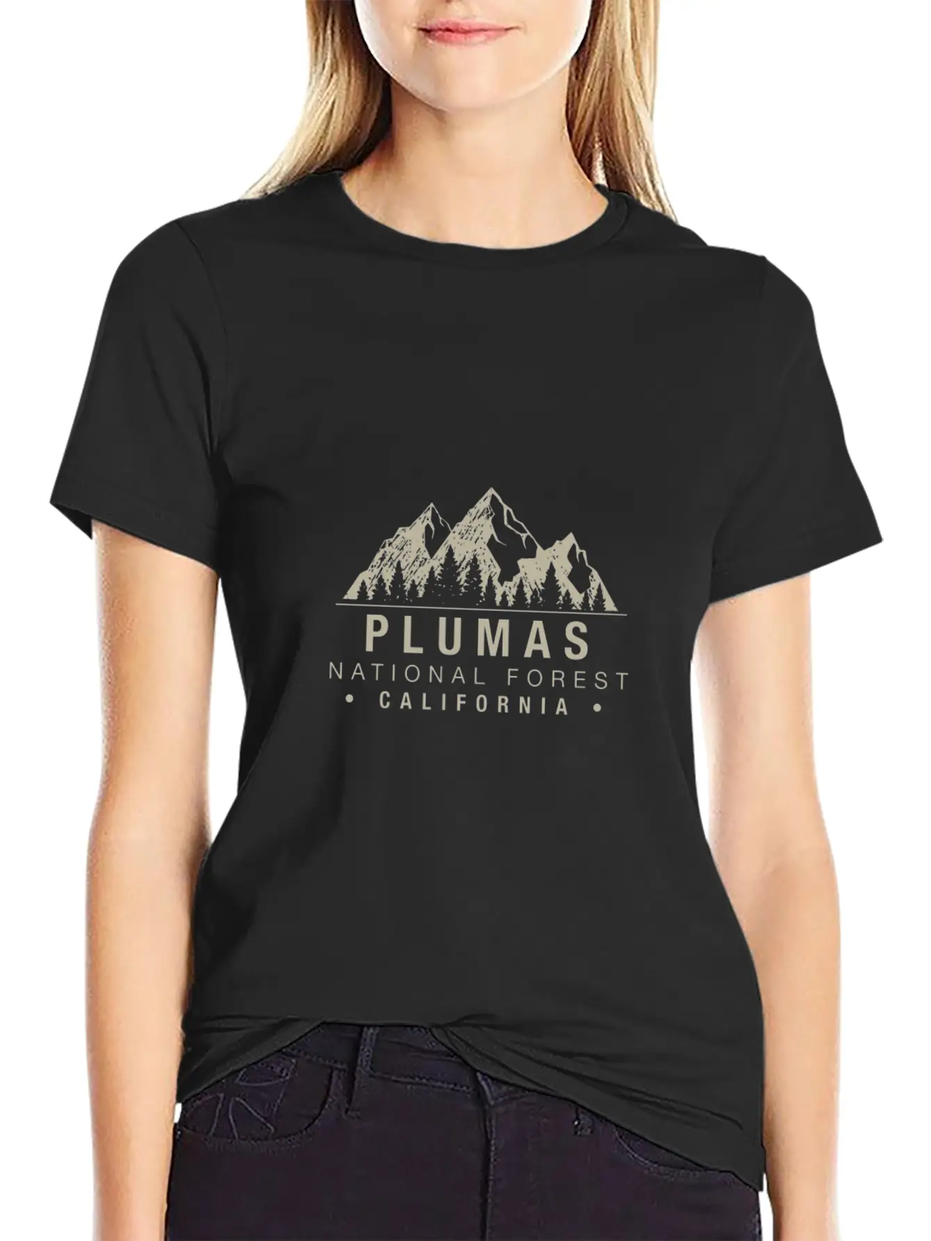Plumas National Forest California Basic Graphic T-Shirt ¨C Daily Comfort In Soft Cotton
