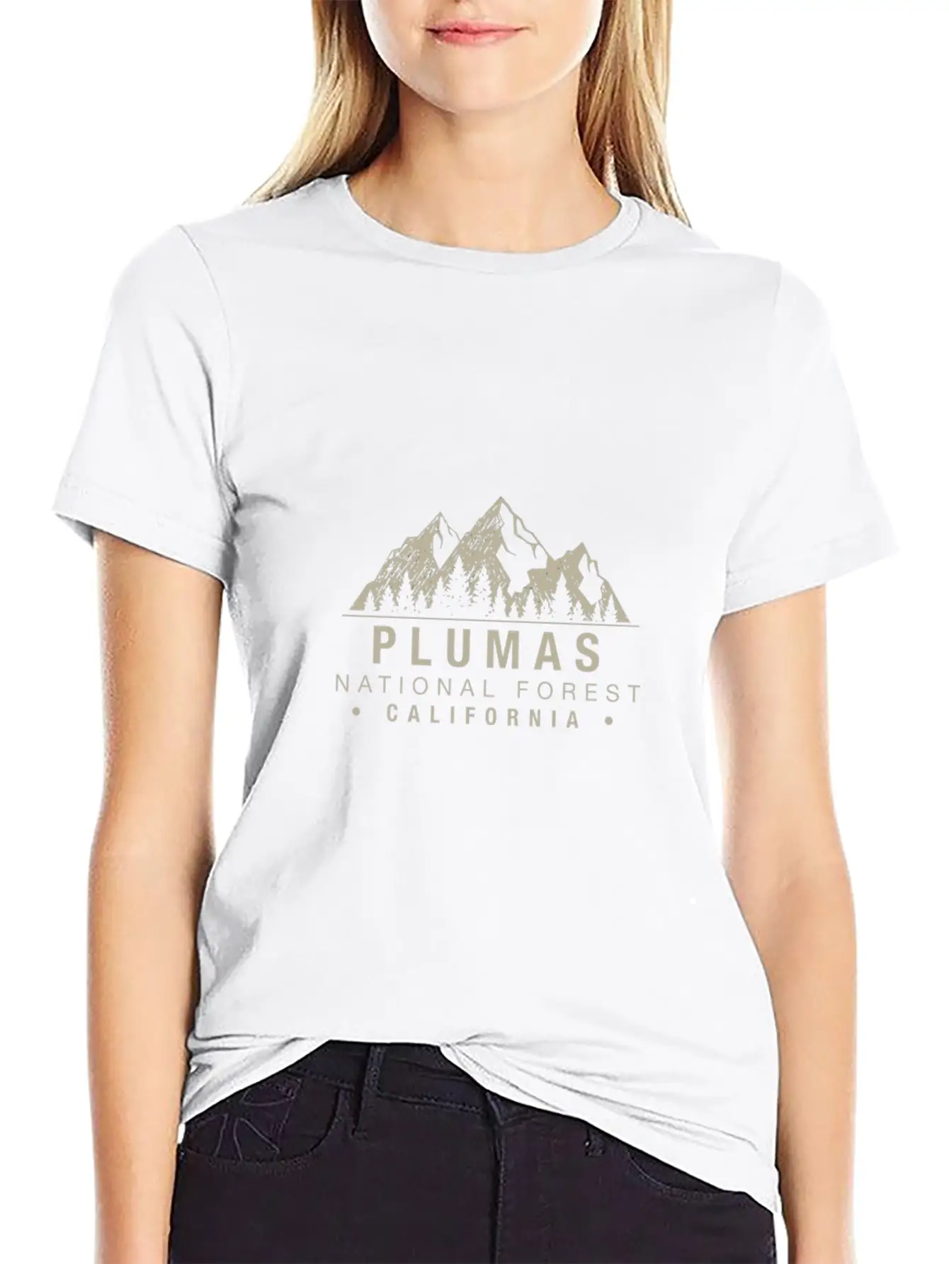 Plumas National Forest California Basic Graphic T-Shirt ¨C Daily Comfort In Soft Cotton