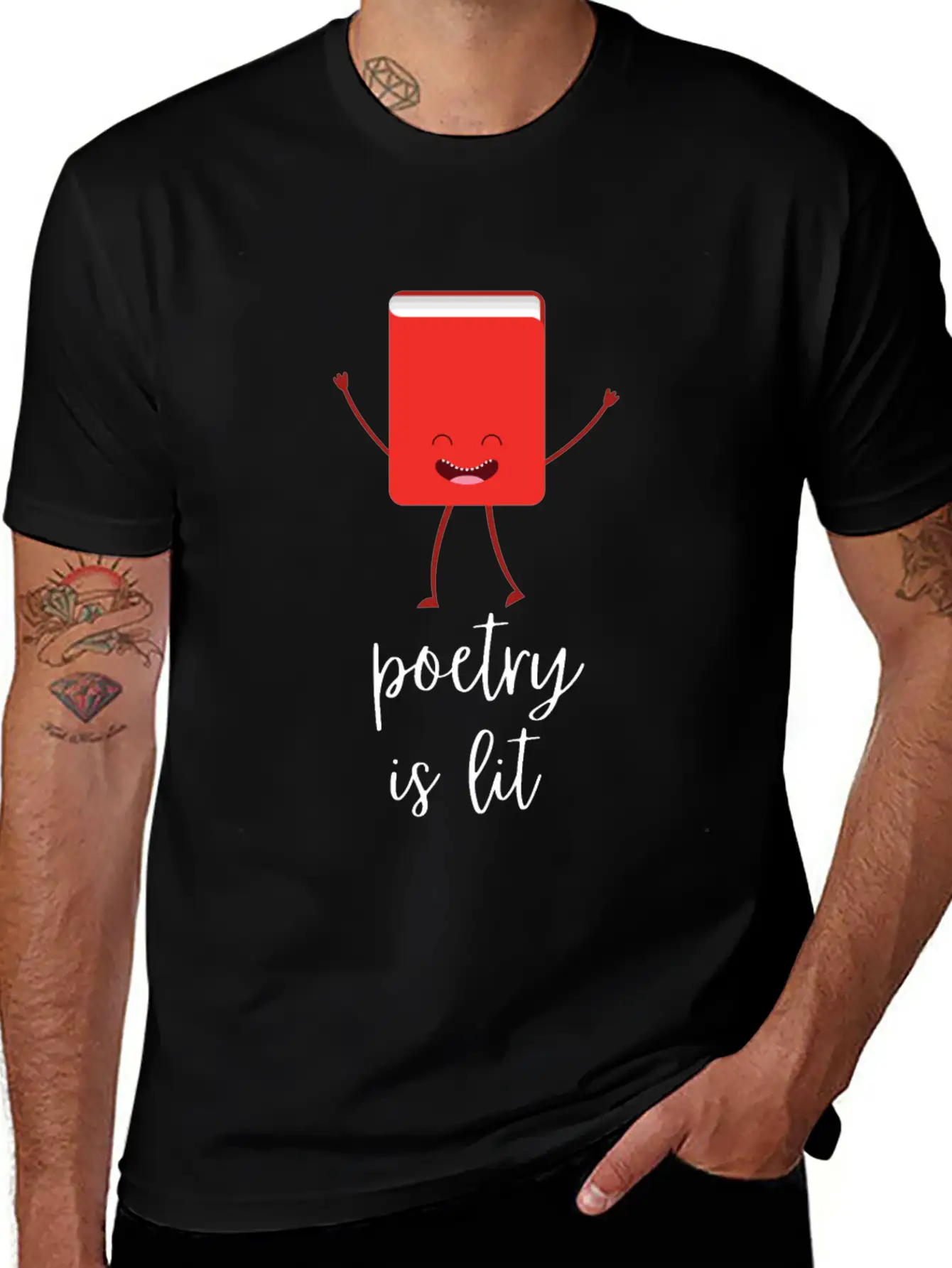 Poetry Is Lit Essential Cotton Tee For Daily Outfits ¨C Unisex Style