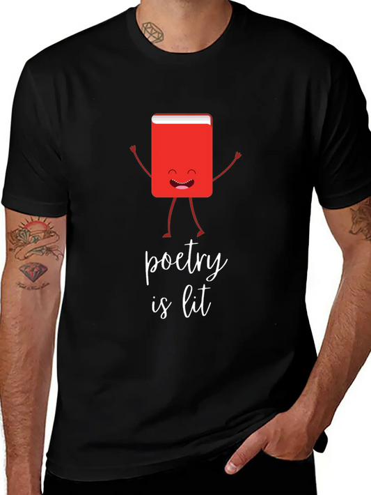 Poetry Is Lit Essential Cotton Tee For Daily Outfits ¨C Unisex Style