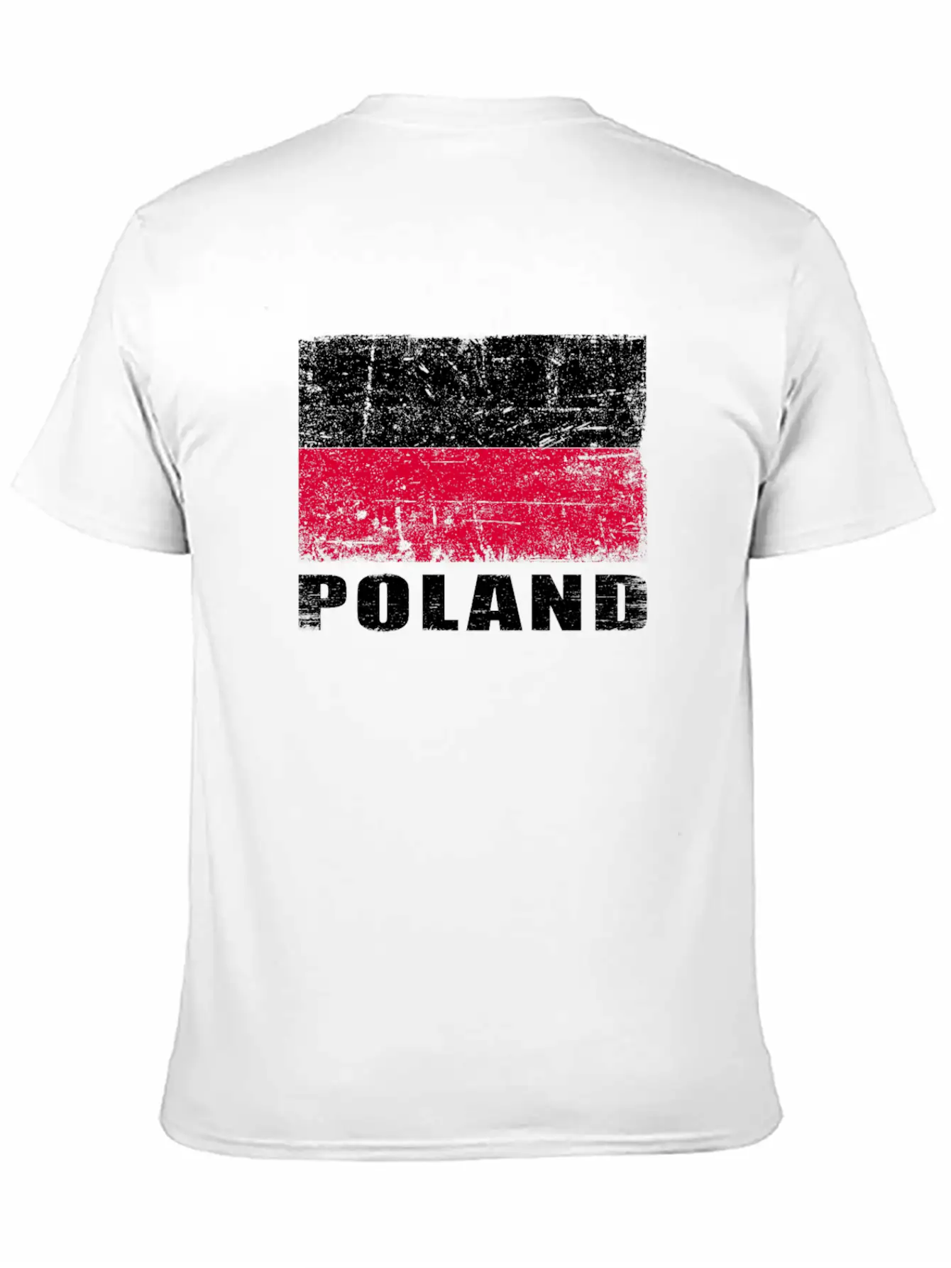 Poland Flag Grunge Country Flag Poland Soft Cotton Short Sleeve Tee ¨C Unisex Wardrobe Staple