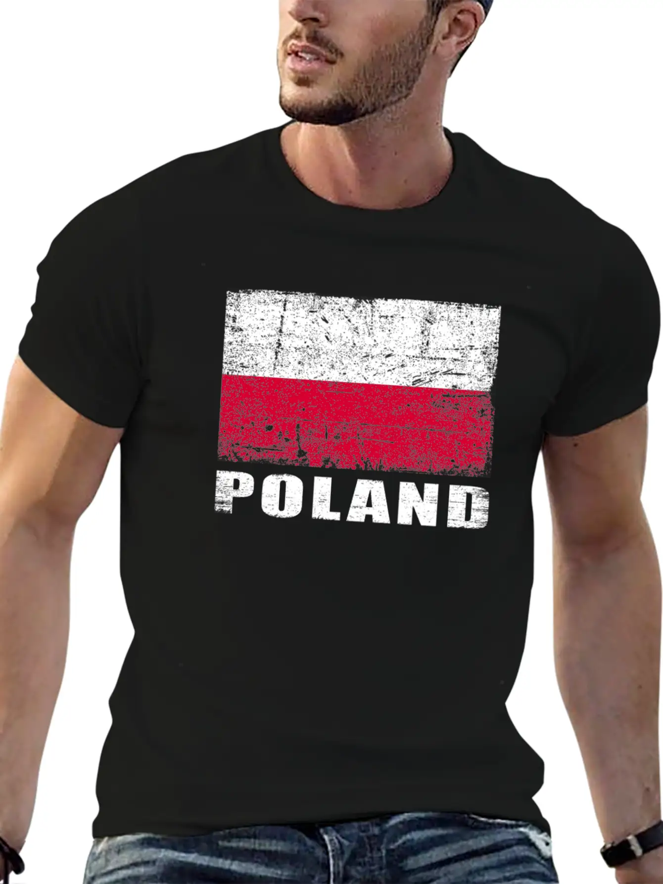 Poland Flag Grunge Country Flag Poland Soft Cotton Short Sleeve Tee ¨C Unisex Wardrobe Staple