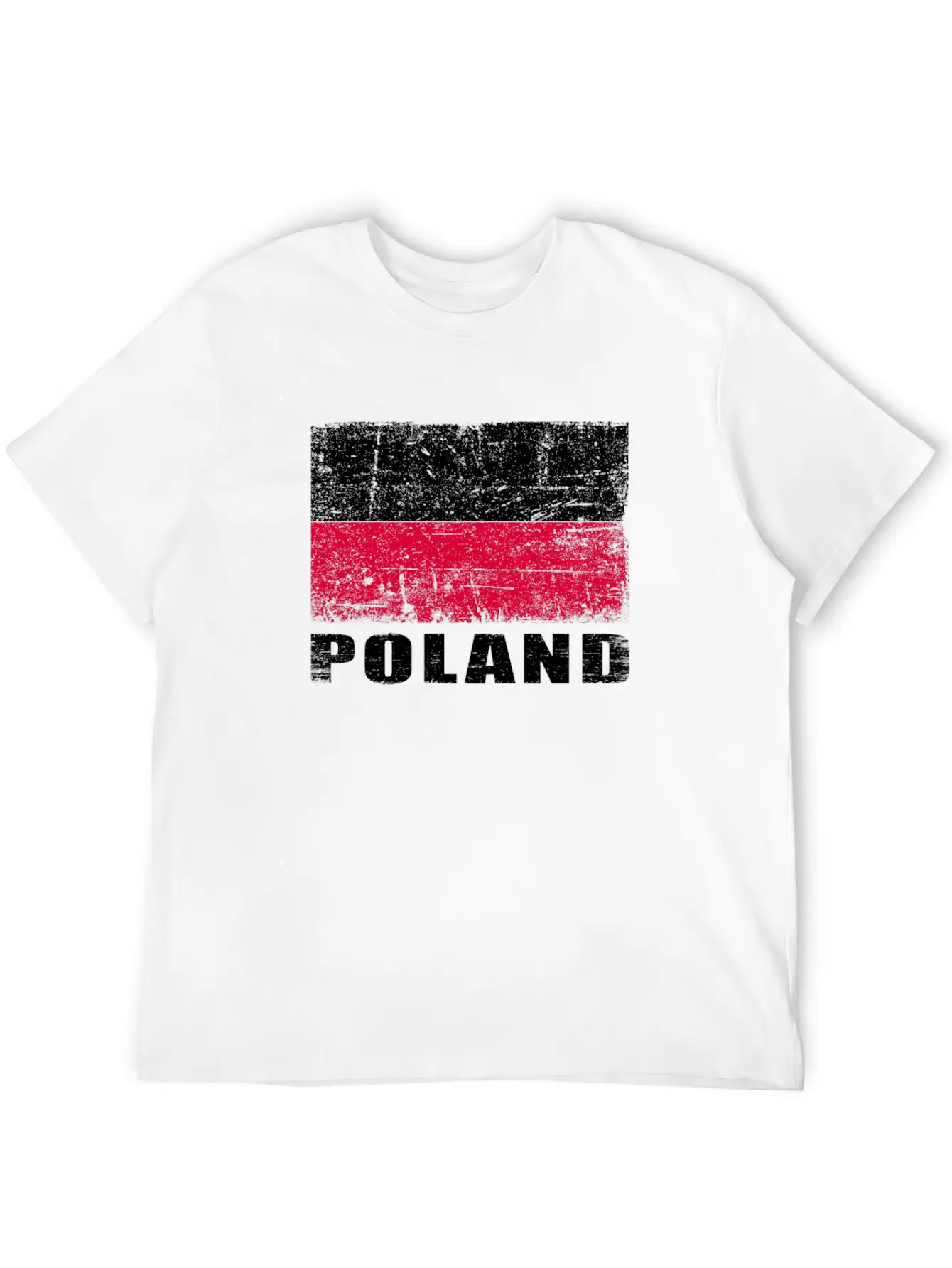 Poland Flag Grunge Country Flag Poland Soft Cotton Short Sleeve Tee ¨C Unisex Wardrobe Staple