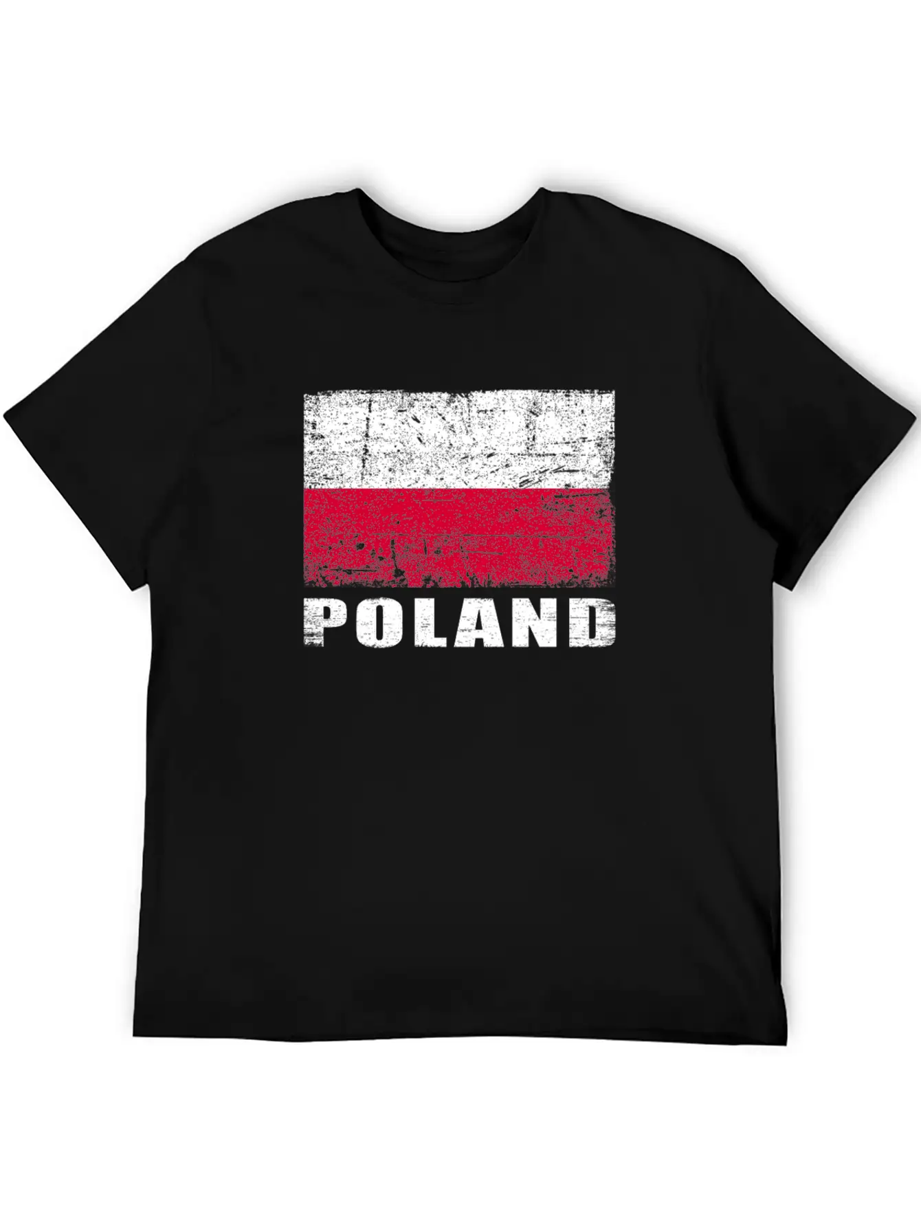 Poland Flag Grunge Country Flag Poland Soft Cotton Short Sleeve Tee ¨C Unisex Wardrobe Staple