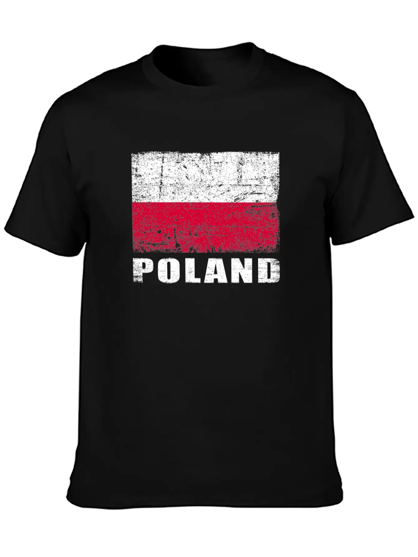 Poland Flag Grunge Country Flag Poland Soft Cotton Short Sleeve Tee ¨C Unisex Wardrobe Staple