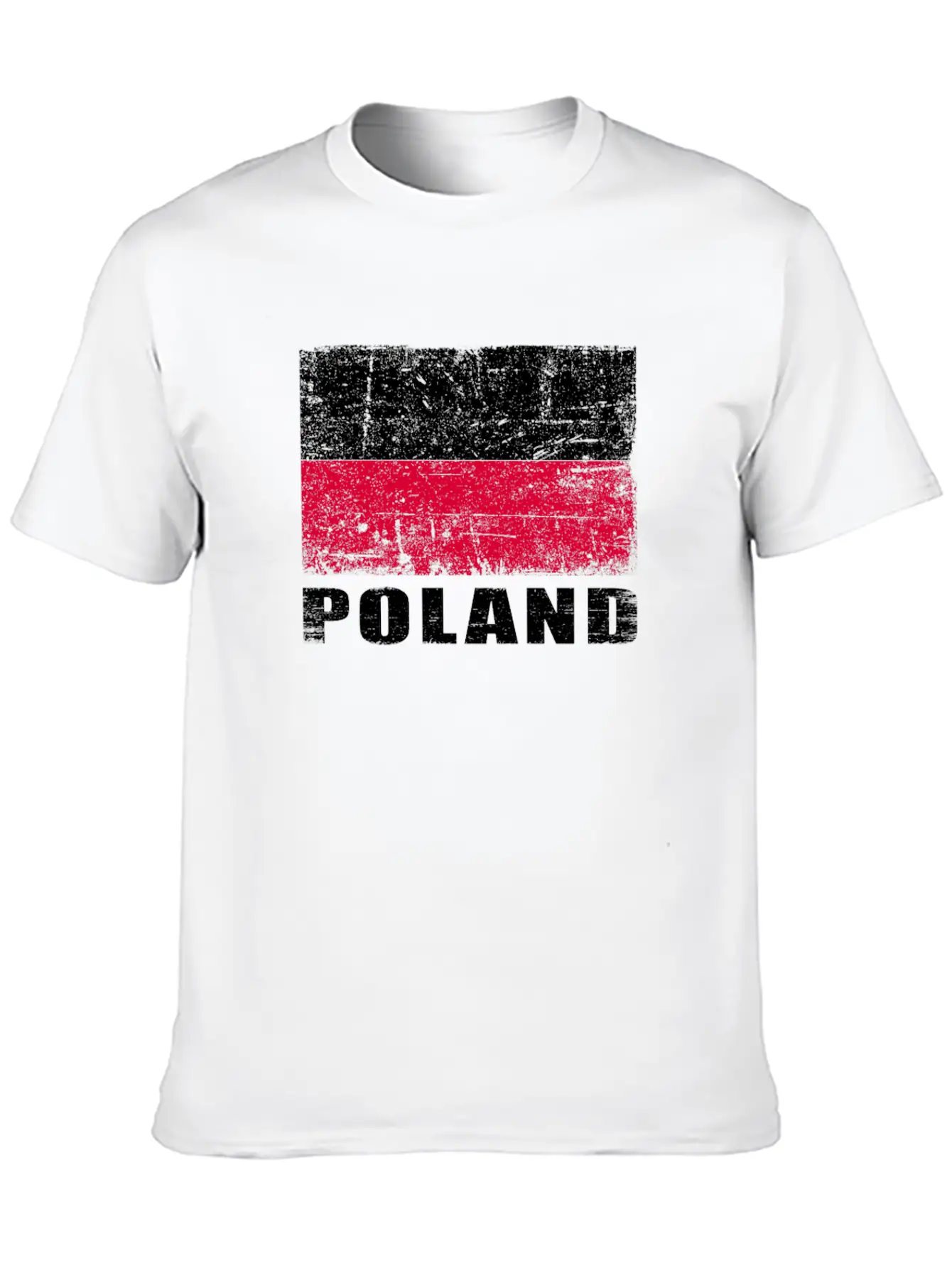 Poland Flag Grunge Country Flag Poland Soft Cotton Short Sleeve Tee ¨C Unisex Wardrobe Staple