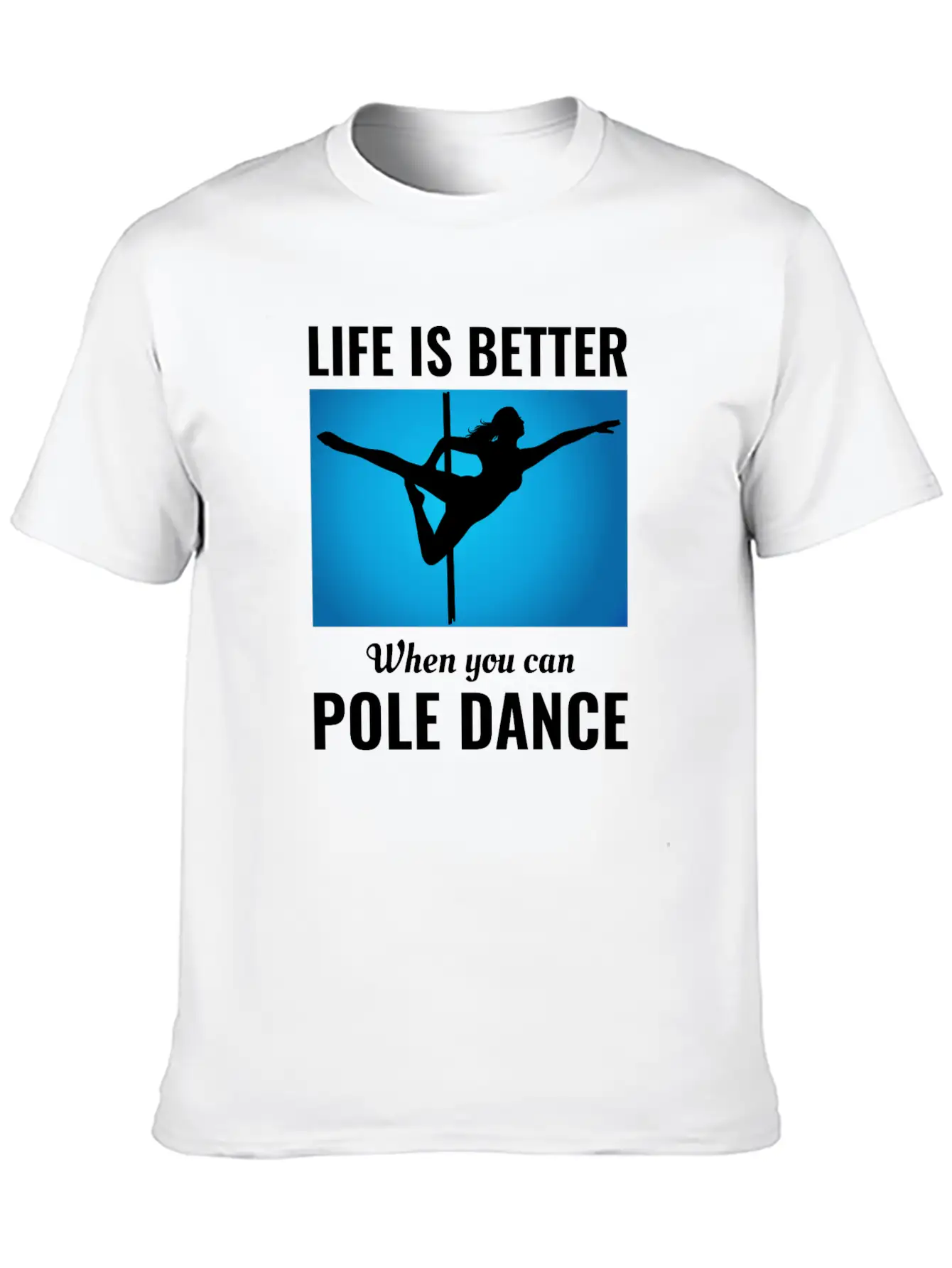 Pole Sport Dance Dancer Competition Acrobatics Essential Cotton Tee For Daily Outfits ¨C Unisex Style