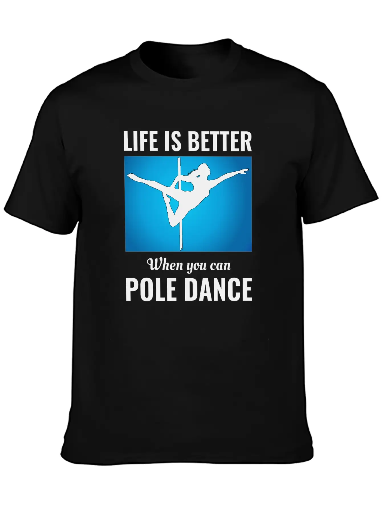 Pole Sport Dance Dancer Competition Acrobatics Essential Cotton Tee For Daily Outfits ¨C Unisex Style