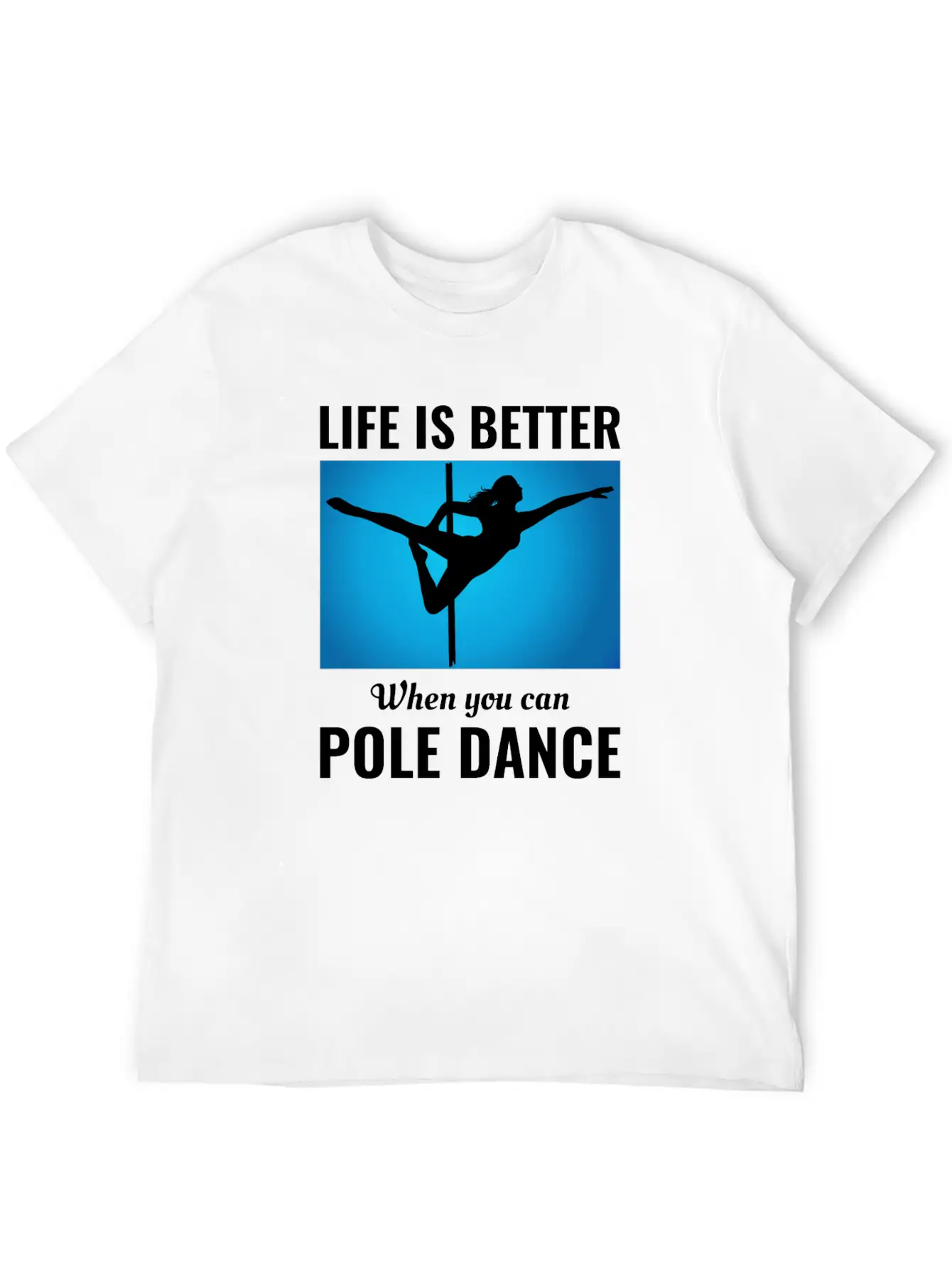 Pole Sport Dance Dancer Competition Acrobatics Essential Cotton Tee For Daily Outfits ¨C Unisex Style