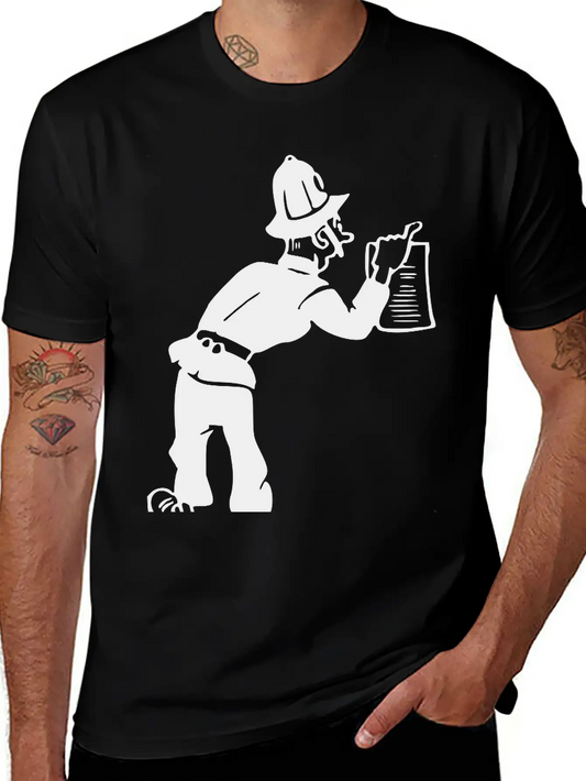 Policeman With Warrant Basic Graphic T-Shirt ¨C Daily Comfort In Soft Cotton