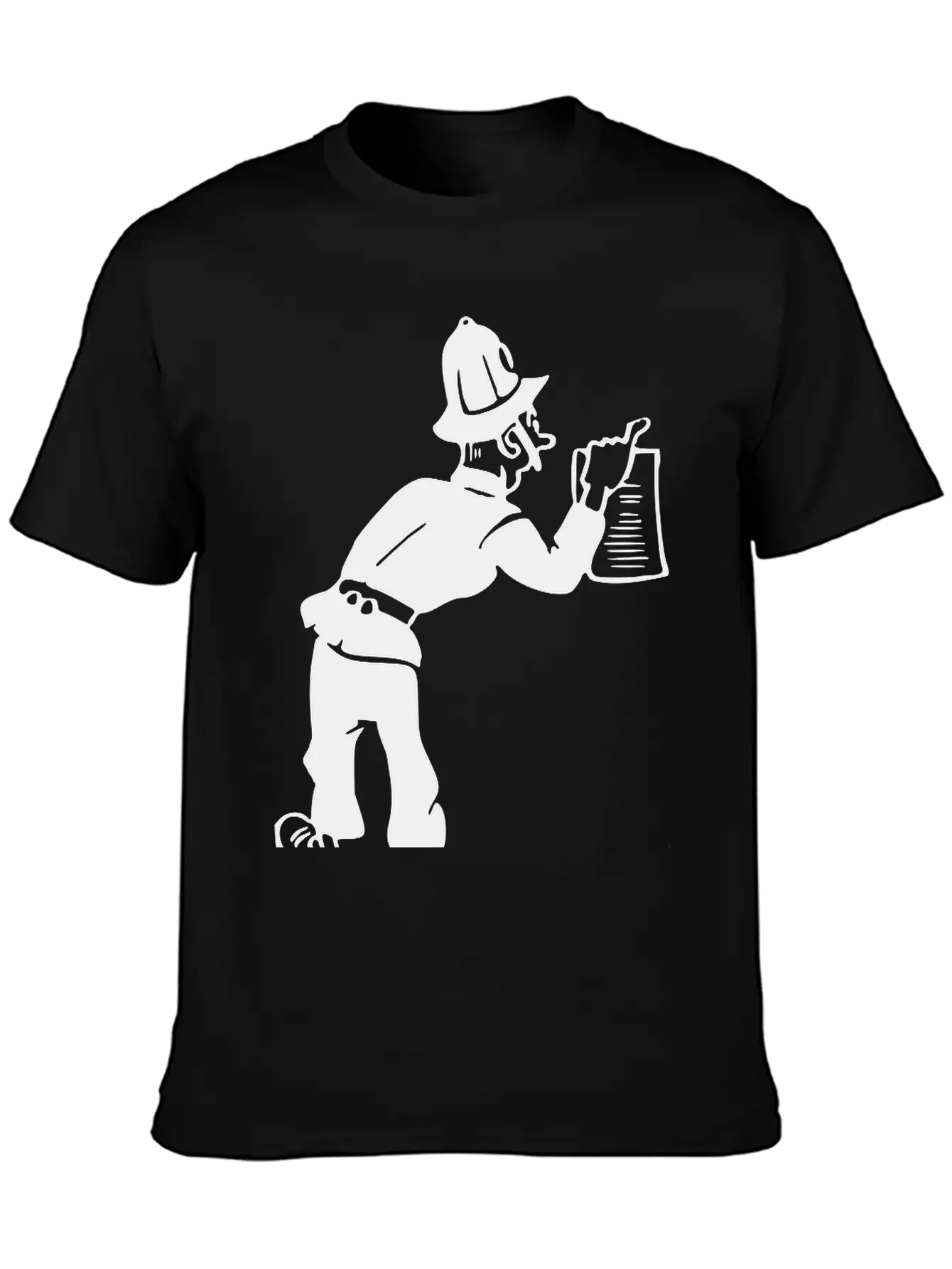 Policeman With Warrant Basic Graphic T-Shirt ¨C Daily Comfort In Soft Cotton