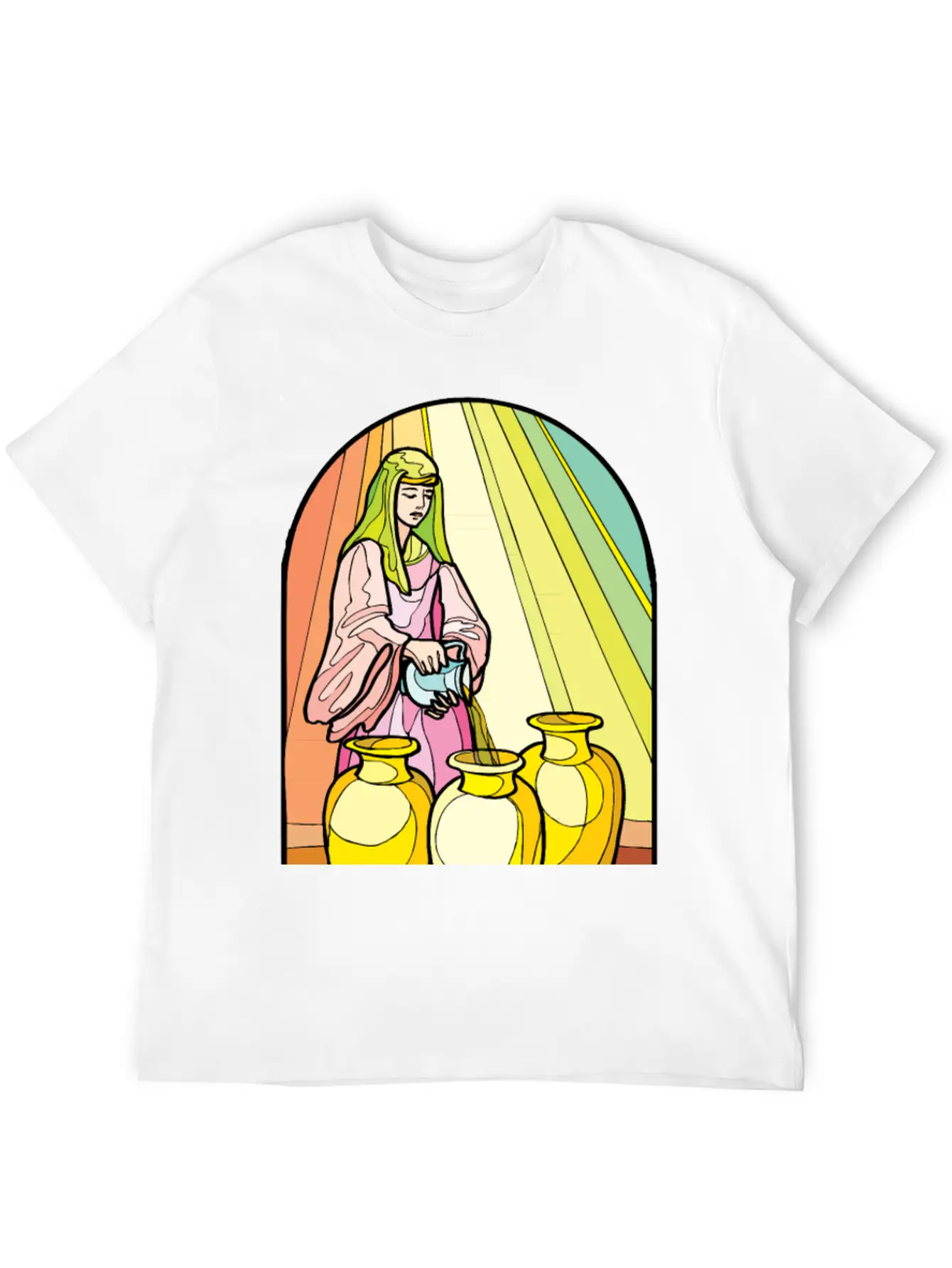 Pouring Olive Oil Basic Graphic T-Shirt ¨C Daily Comfort In Soft Cotton