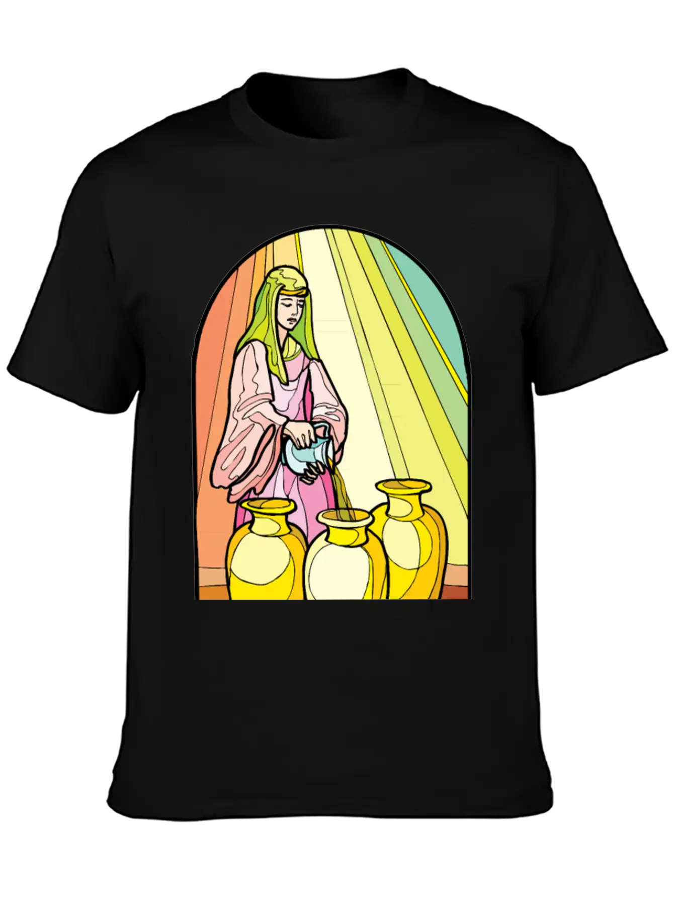 Pouring Olive Oil Basic Graphic T-Shirt ¨C Daily Comfort In Soft Cotton