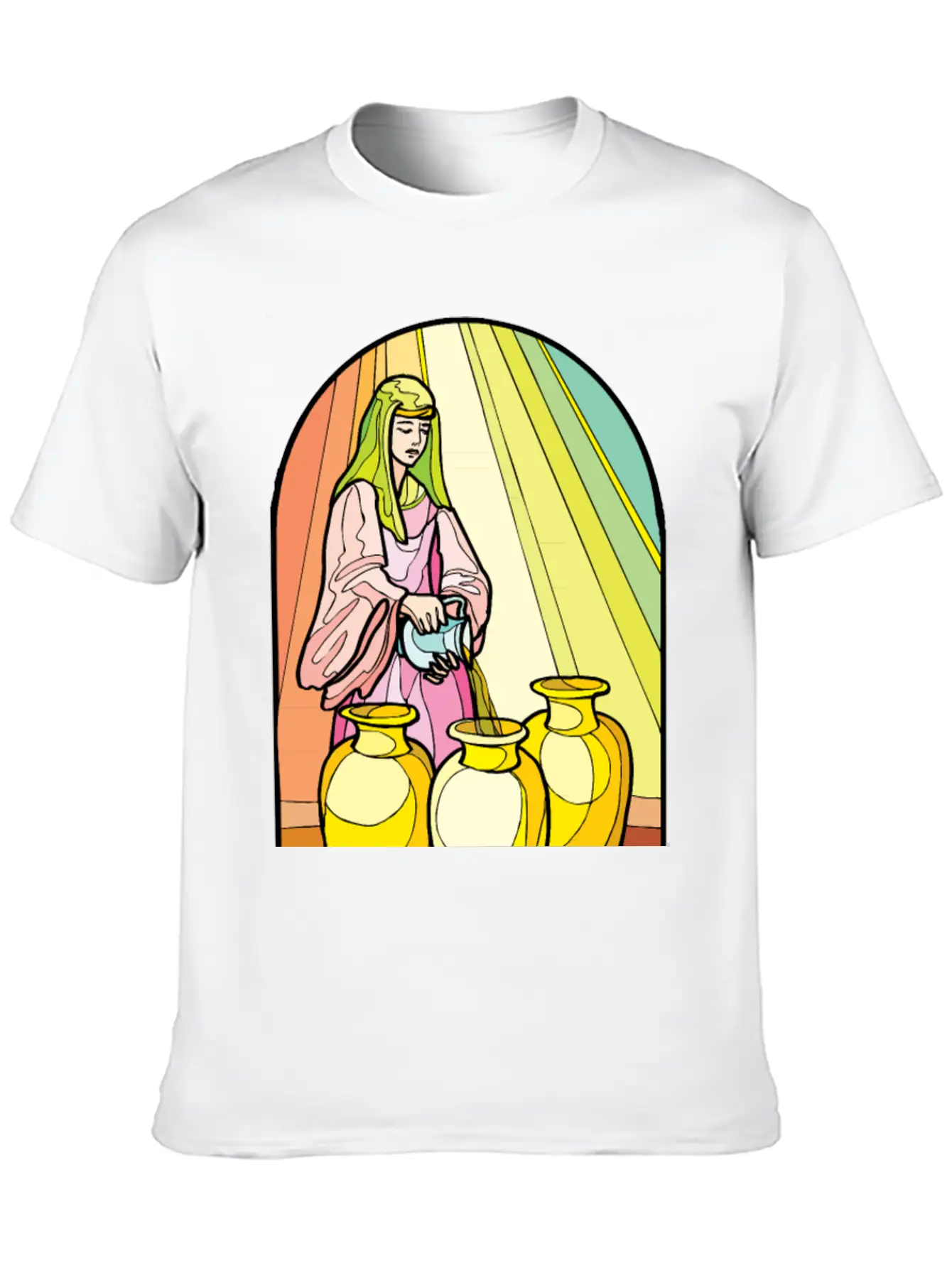 Pouring Olive Oil Basic Graphic T-Shirt ¨C Daily Comfort In Soft Cotton