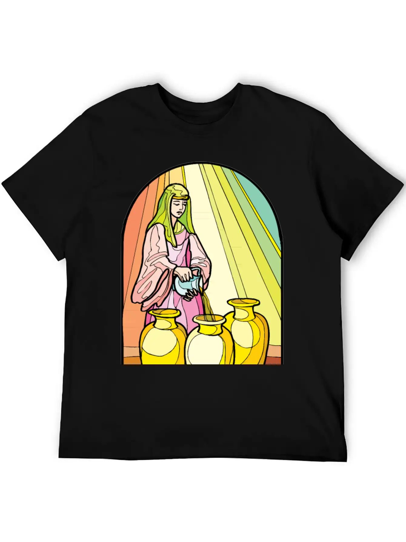 Pouring Olive Oil Basic Graphic T-Shirt ¨C Daily Comfort In Soft Cotton