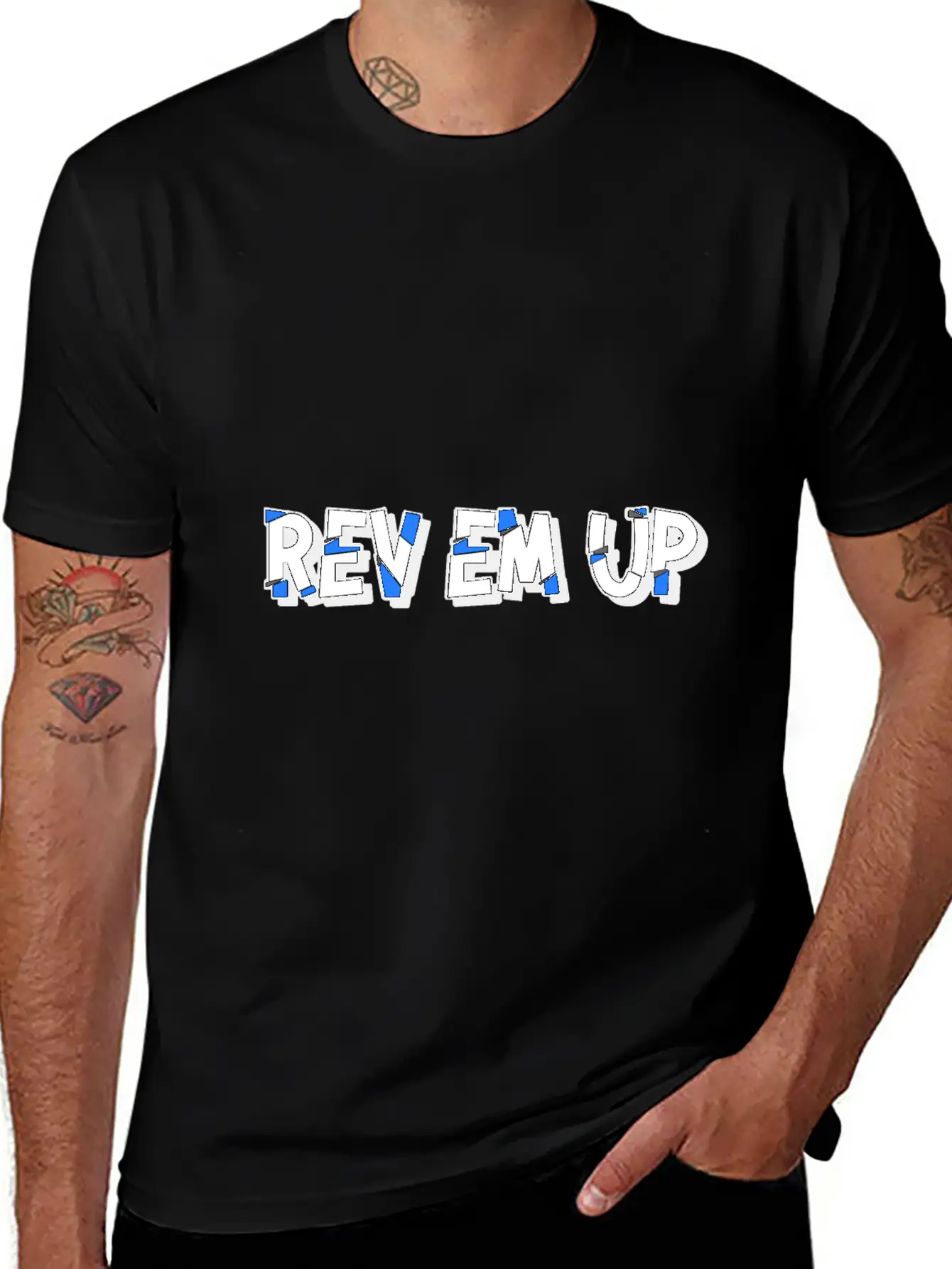 "Rev Em Up" Motorsport 4's Essential Cotton Tee For Daily Outfits ¨C Unisex Style