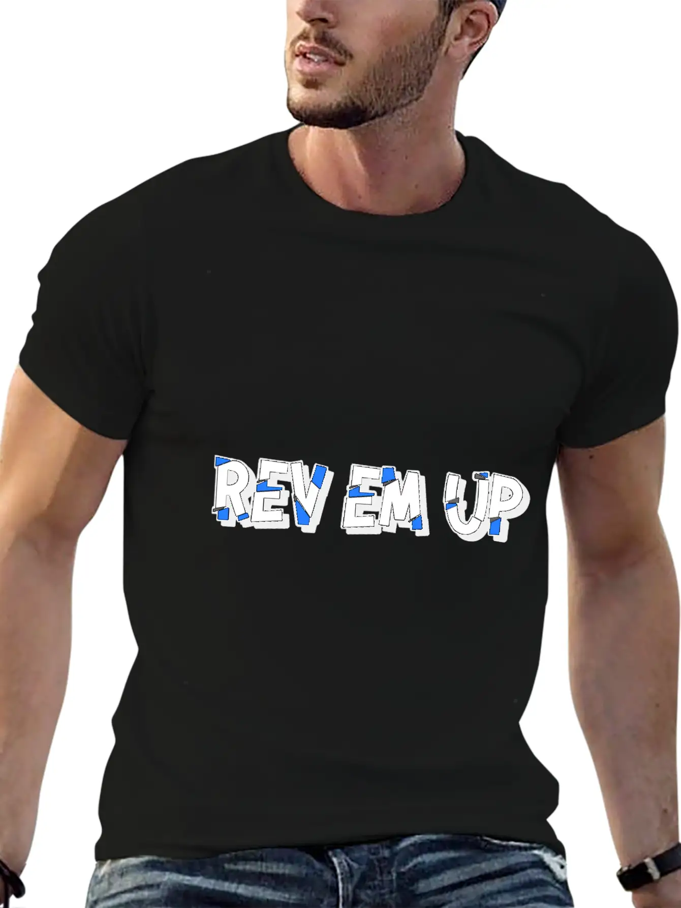 "Rev Em Up" Motorsport 4's Essential Cotton Tee For Daily Outfits ¨C Unisex Style