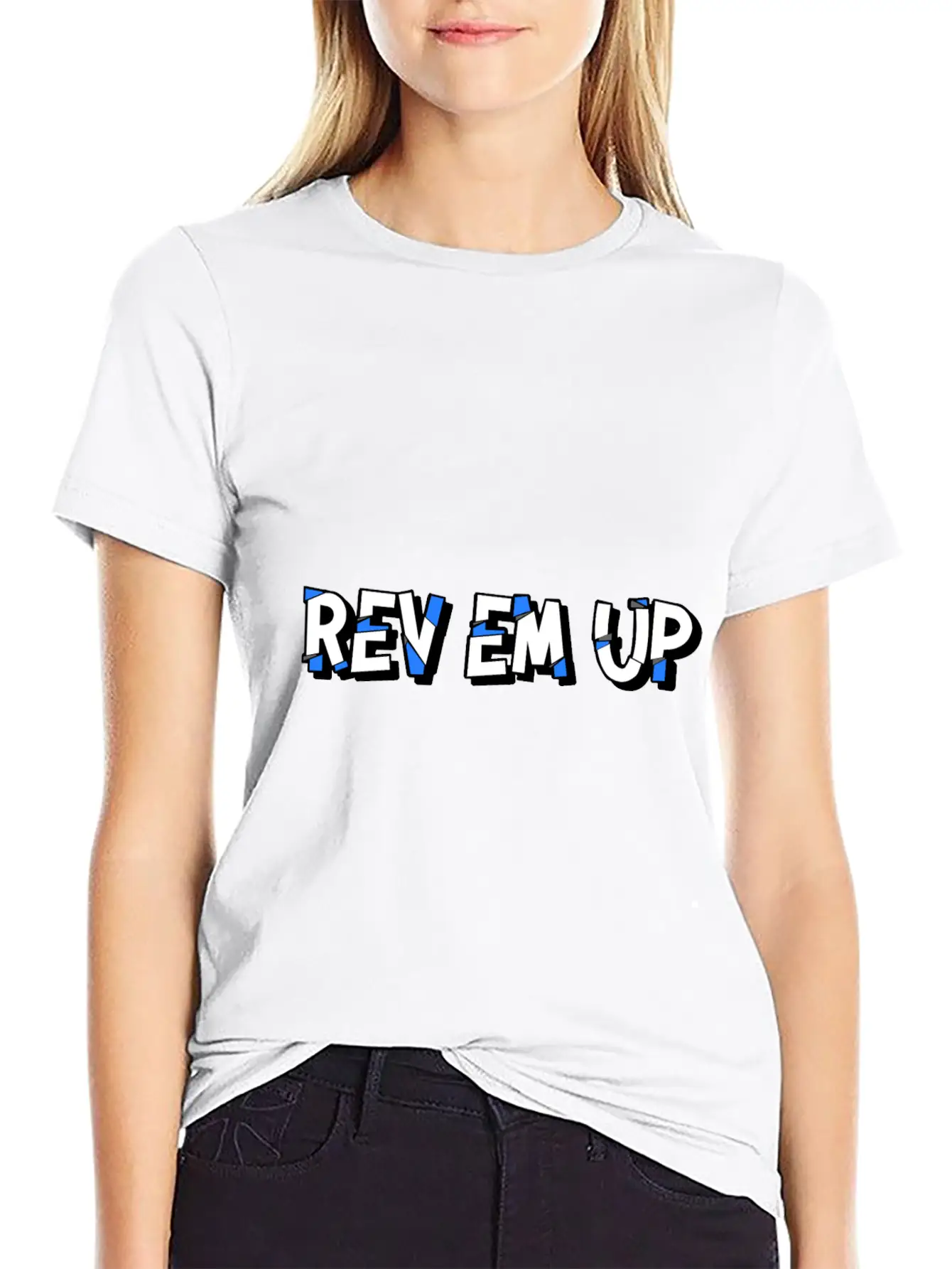 "Rev Em Up" Motorsport 4's Essential Cotton Tee For Daily Outfits ¨C Unisex Style