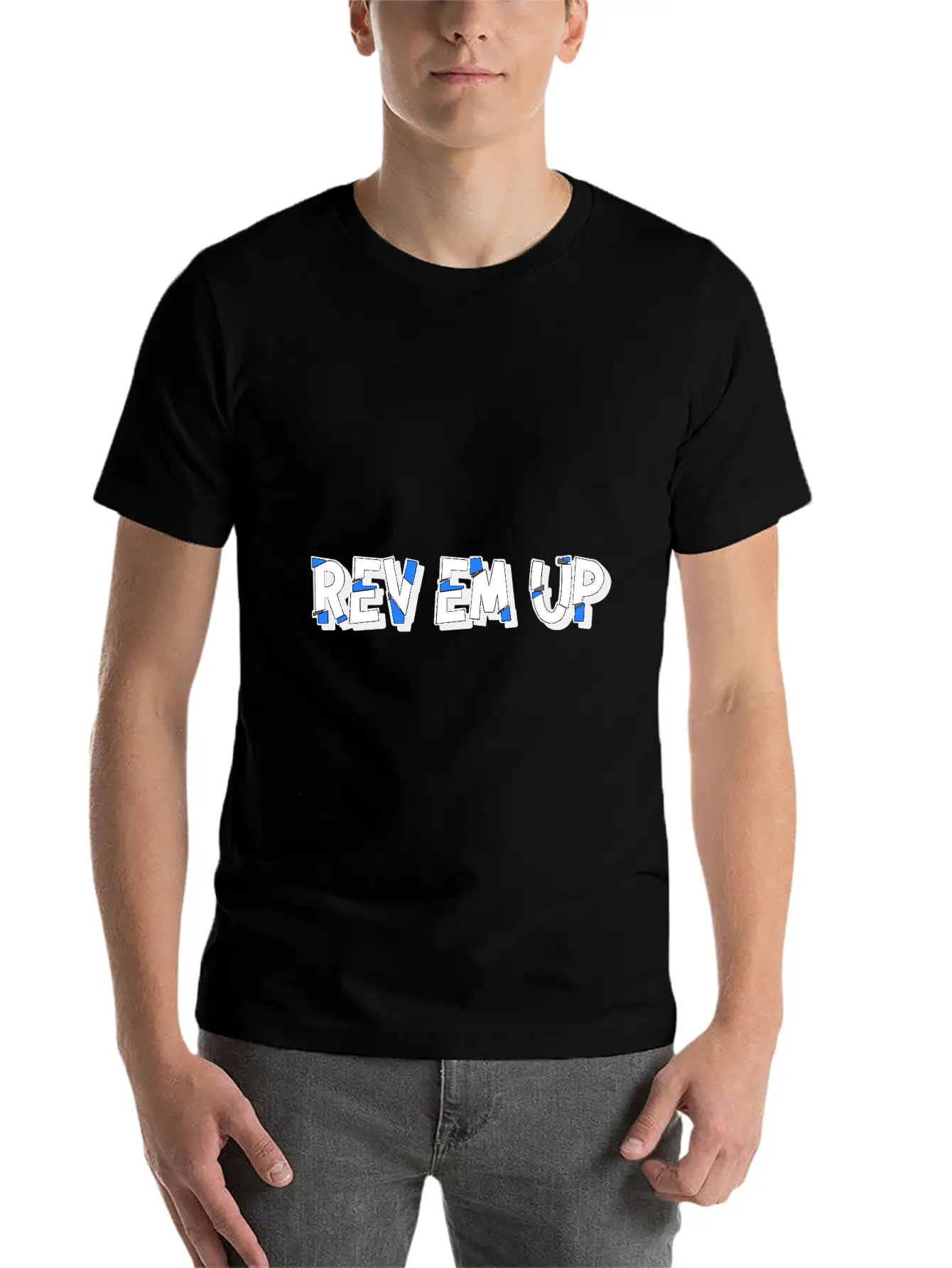 "Rev Em Up" Motorsport 4's Essential Cotton Tee For Daily Outfits ¨C Unisex Style
