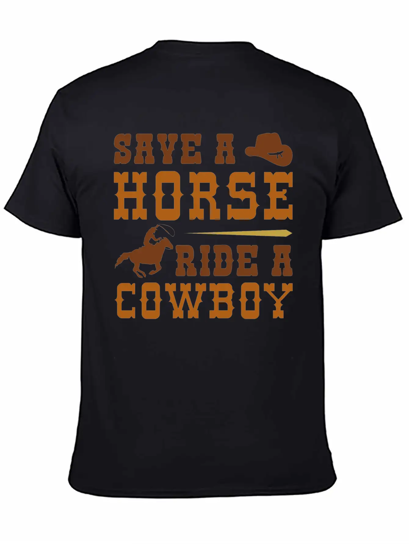 Save A Horse Ride A Cowboy Essential Cotton Tee For Daily Outfits ¨C Unisex Style
