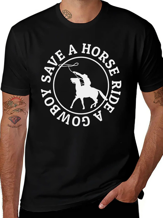 Save A Horse Ride A Cowboy Soft Cotton Short Sleeve Tee ¨C Unisex Wardrobe Staple