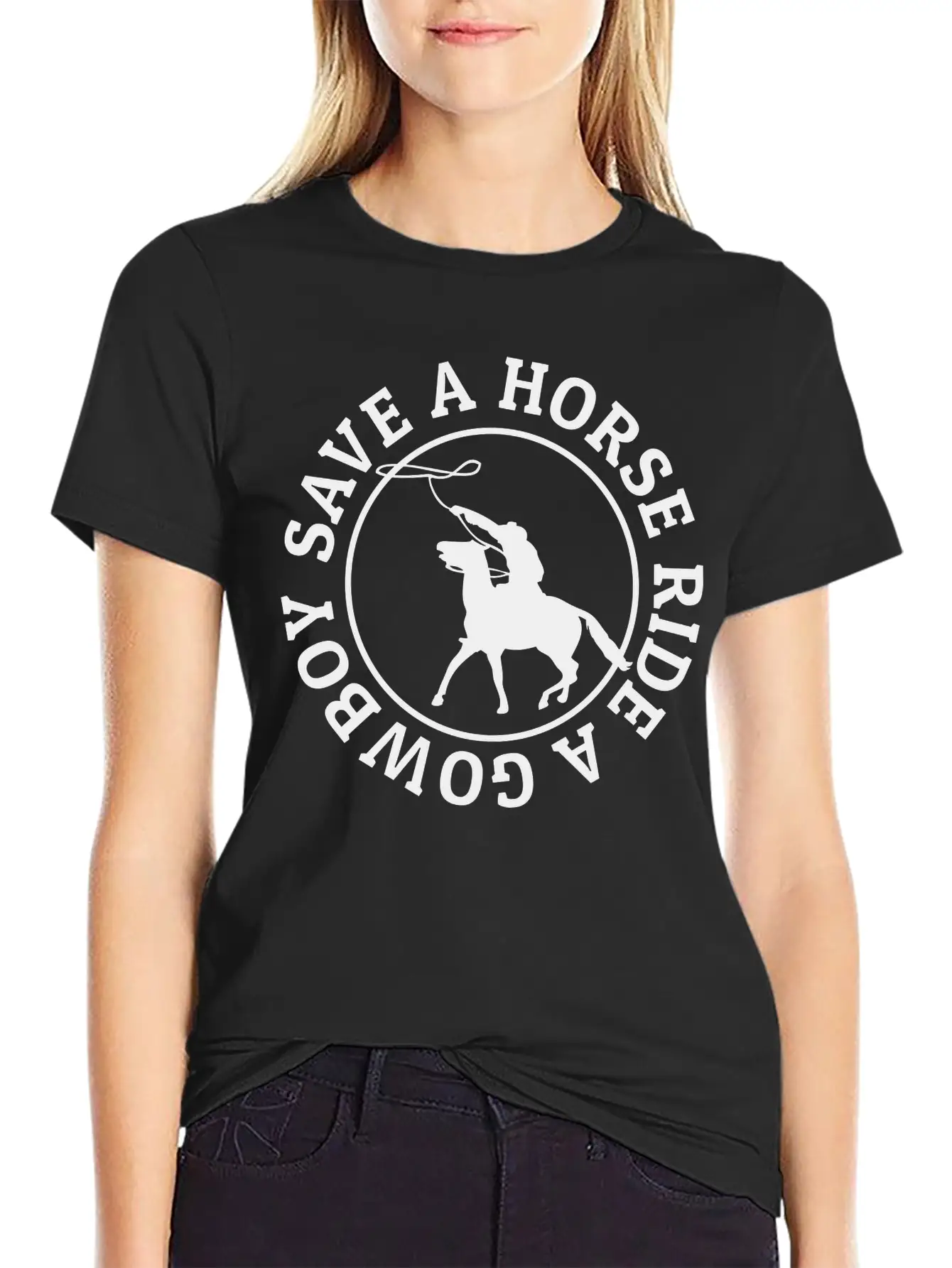 Save A Horse Ride A Cowboy Soft Cotton Short Sleeve Tee ¨C Unisex Wardrobe Staple
