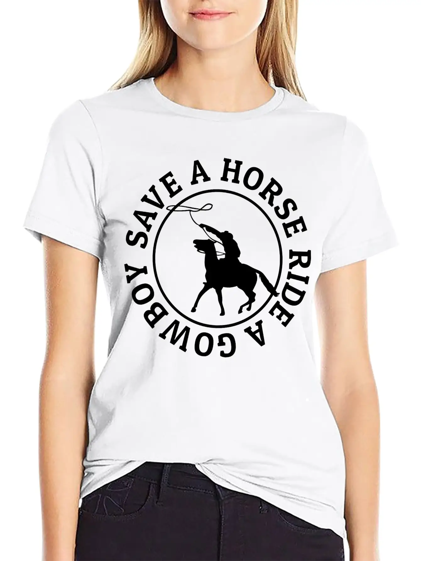 Save A Horse Ride A Cowboy Soft Cotton Short Sleeve Tee ¨C Unisex Wardrobe Staple