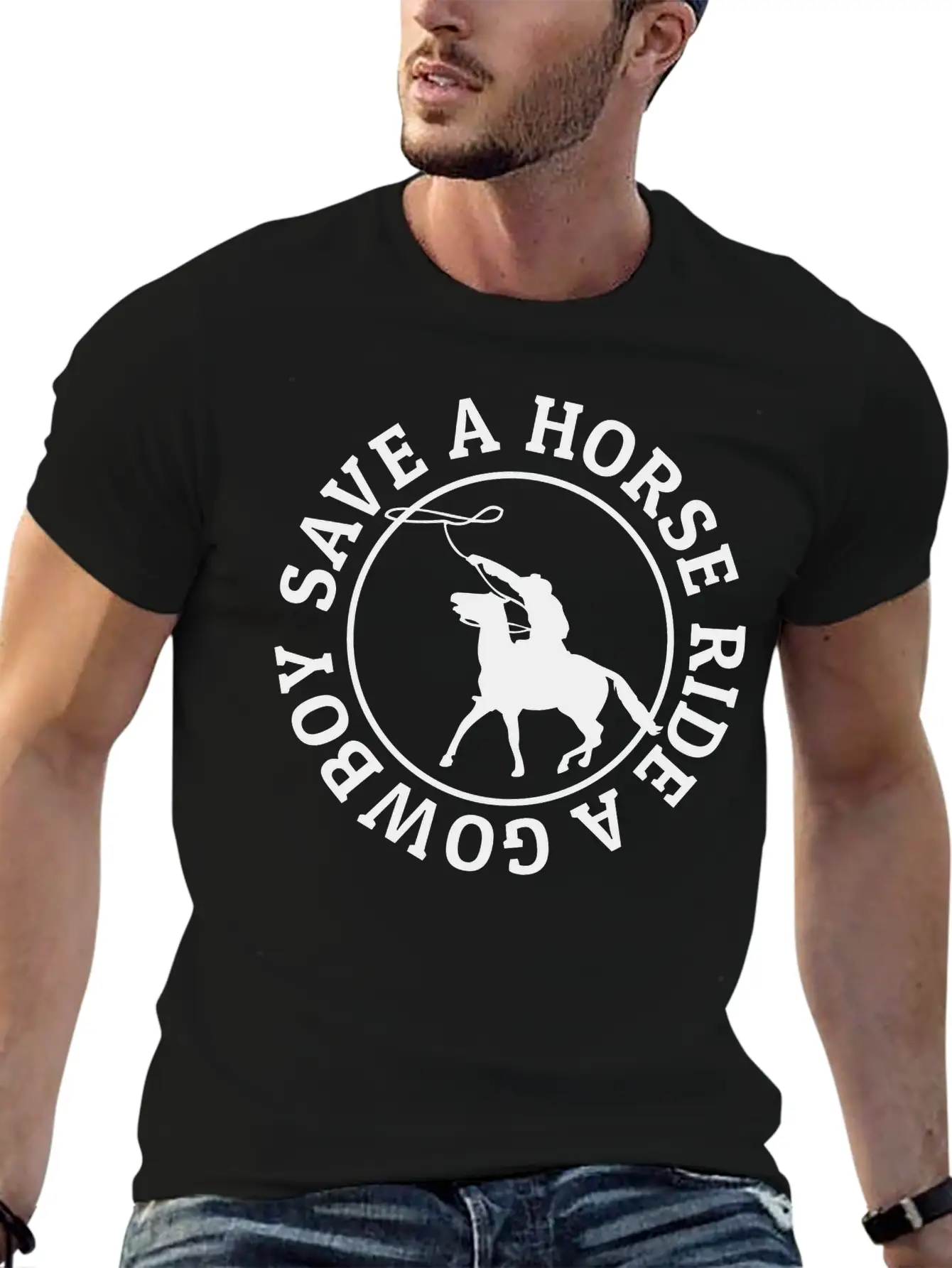 Save A Horse Ride A Cowboy Soft Cotton Short Sleeve Tee ¨C Unisex Wardrobe Staple