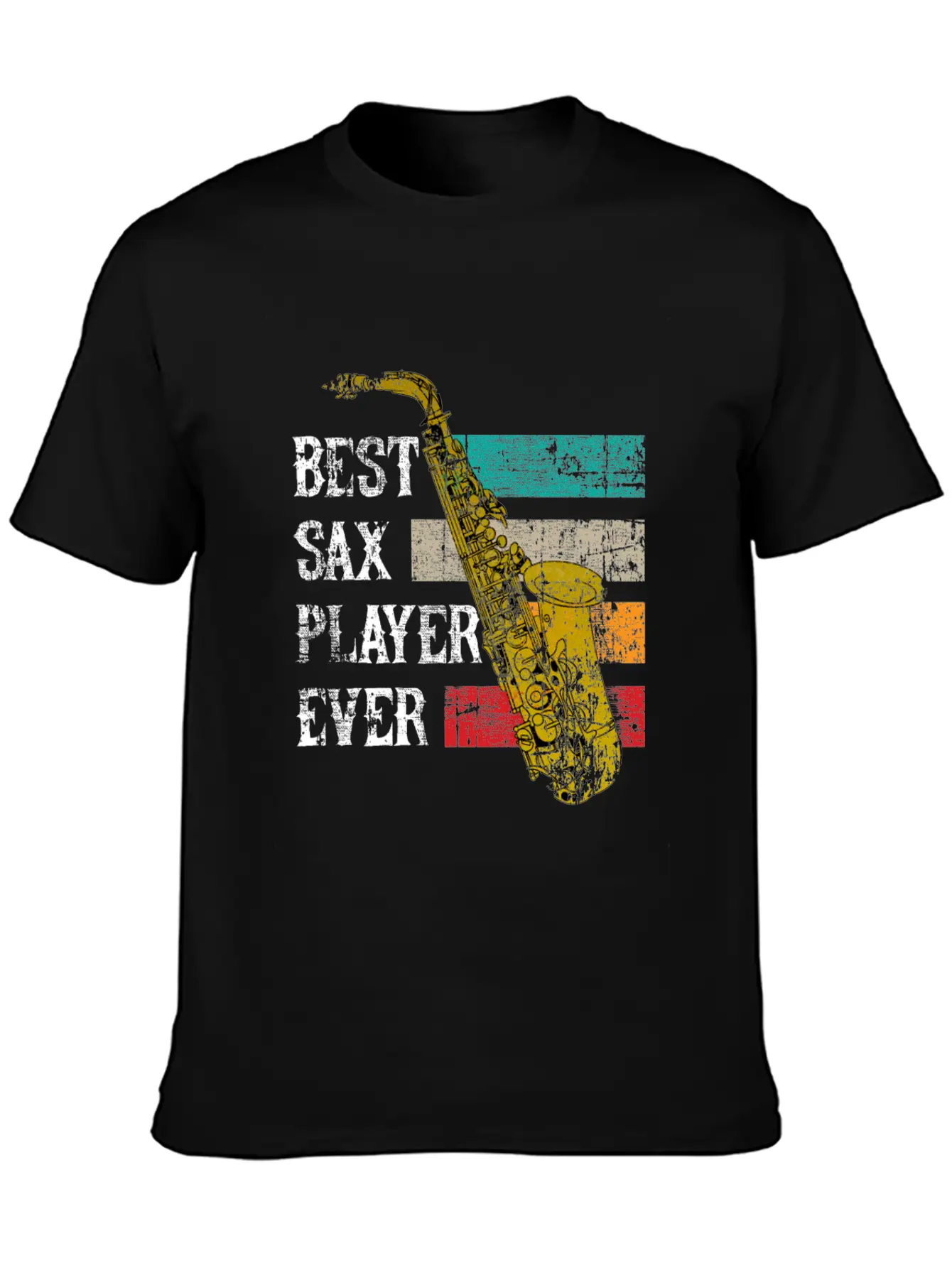 Saxophone Jazz Sax Gift Music Instrument Essential Cotton Tee For Daily Outfits ¨C Unisex Style