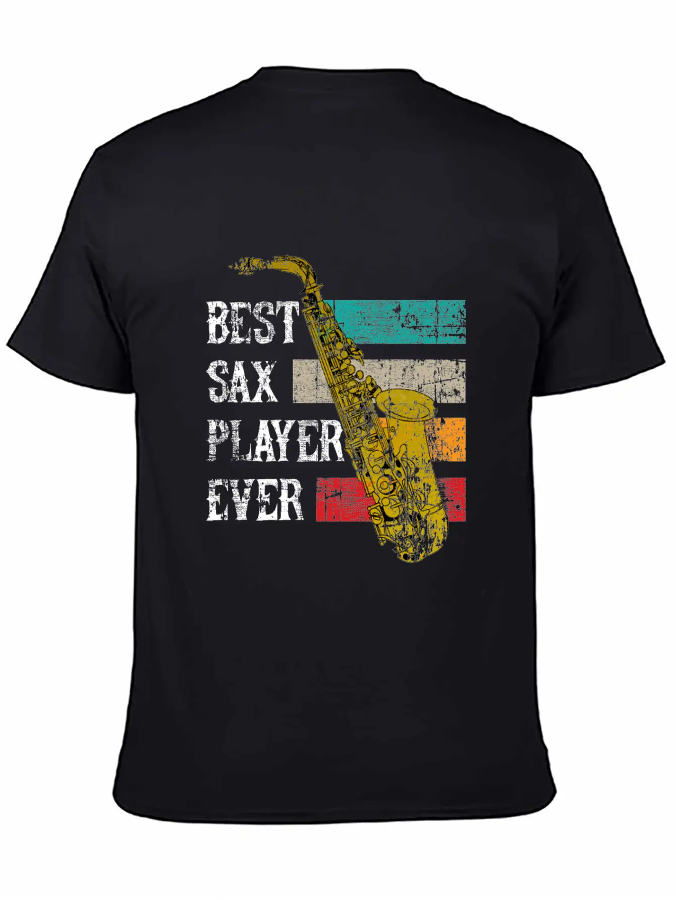 Saxophone Jazz Sax Gift Music Instrument Essential Cotton Tee For Daily Outfits ¨C Unisex Style