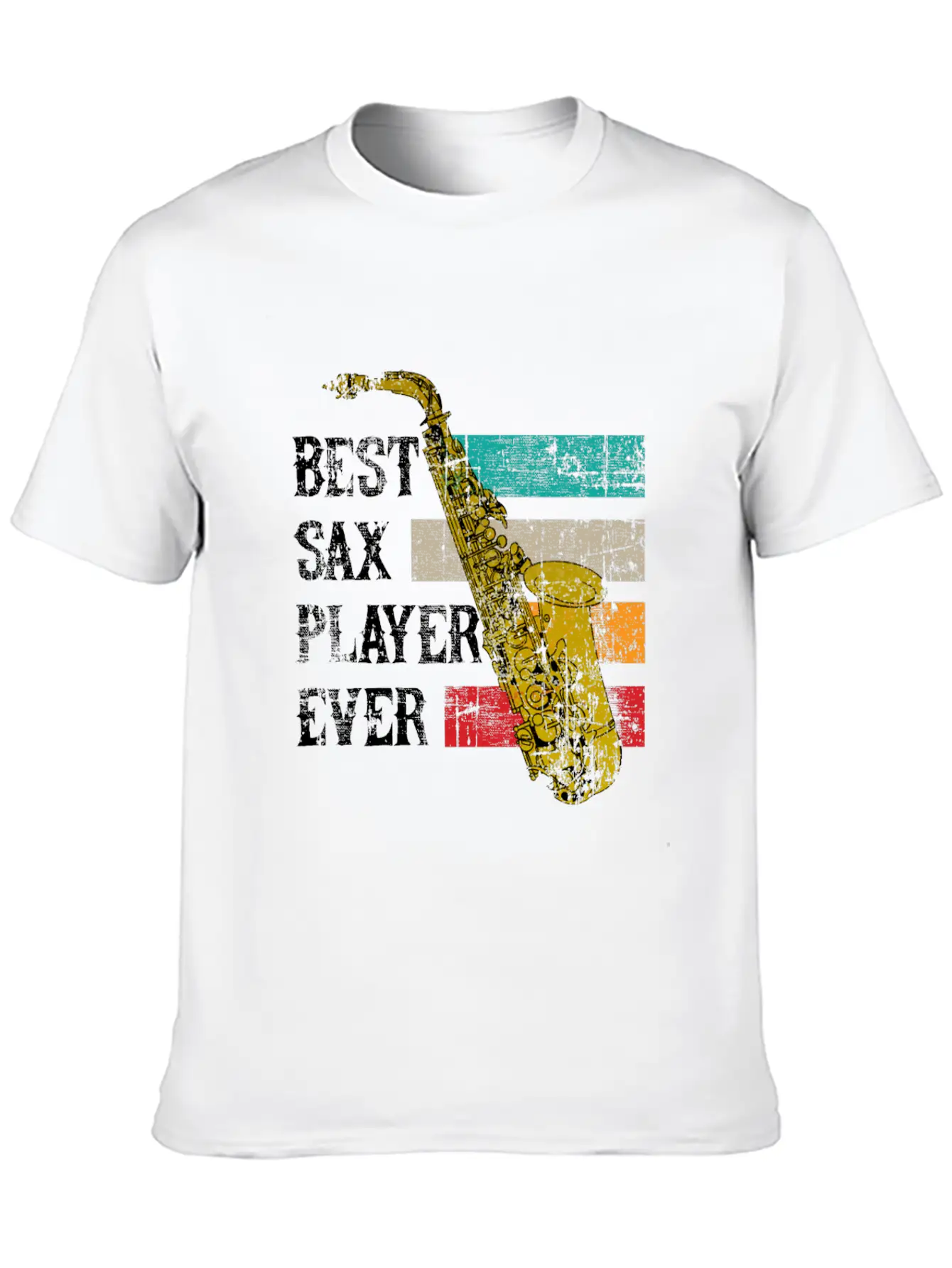 Saxophone Jazz Sax Gift Music Instrument Essential Cotton Tee For Daily Outfits ¨C Unisex Style