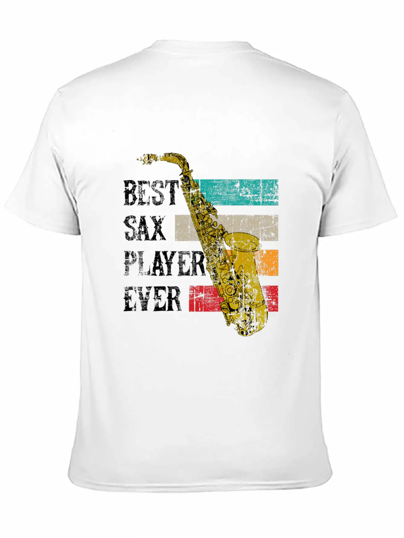 Saxophone Jazz Sax Gift Music Instrument Essential Cotton Tee For Daily Outfits ¨C Unisex Style