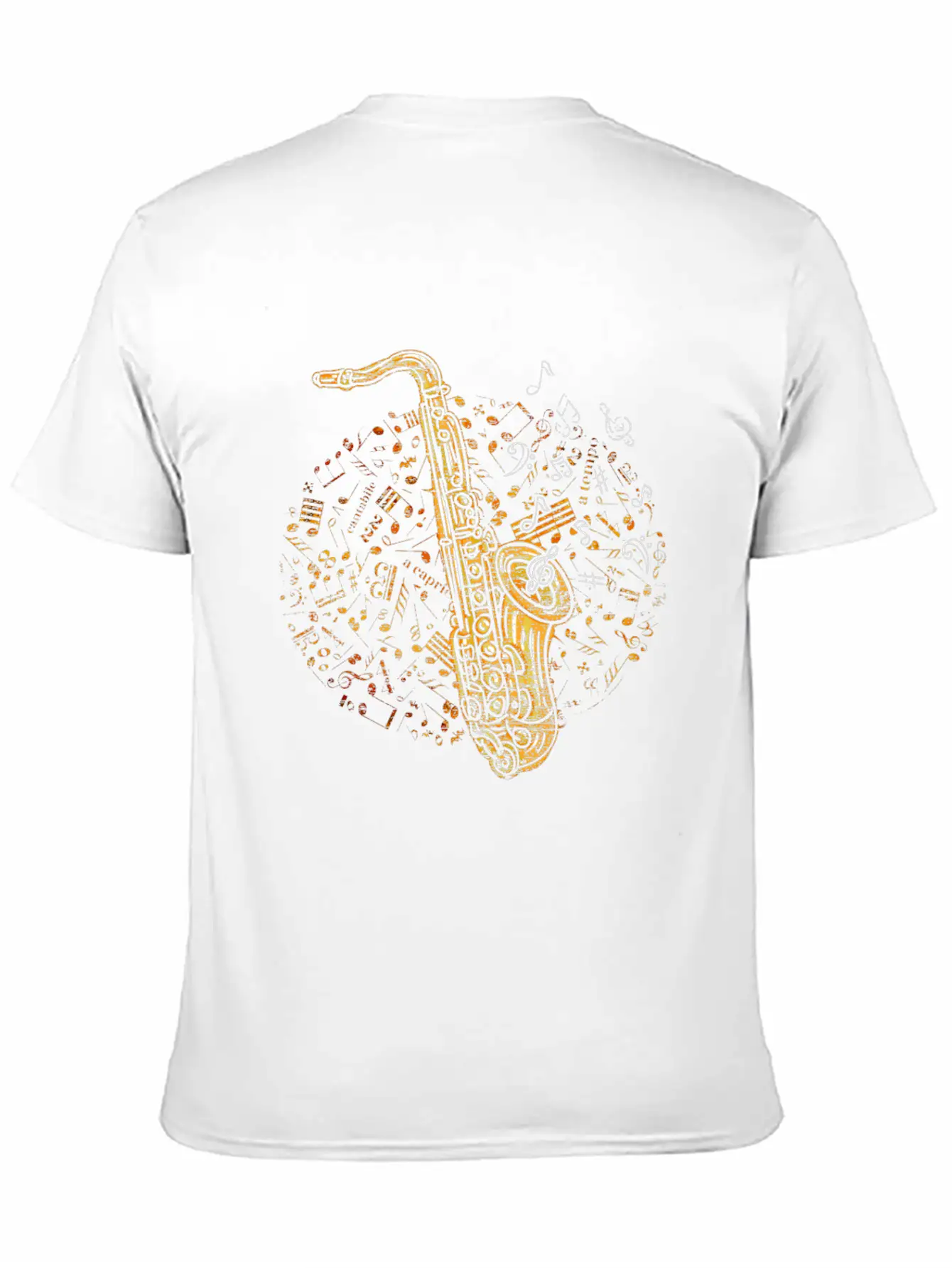 Saxophone Music Notes Melody Soft Cotton Short Sleeve Tee ¨C Unisex Wardrobe Staple